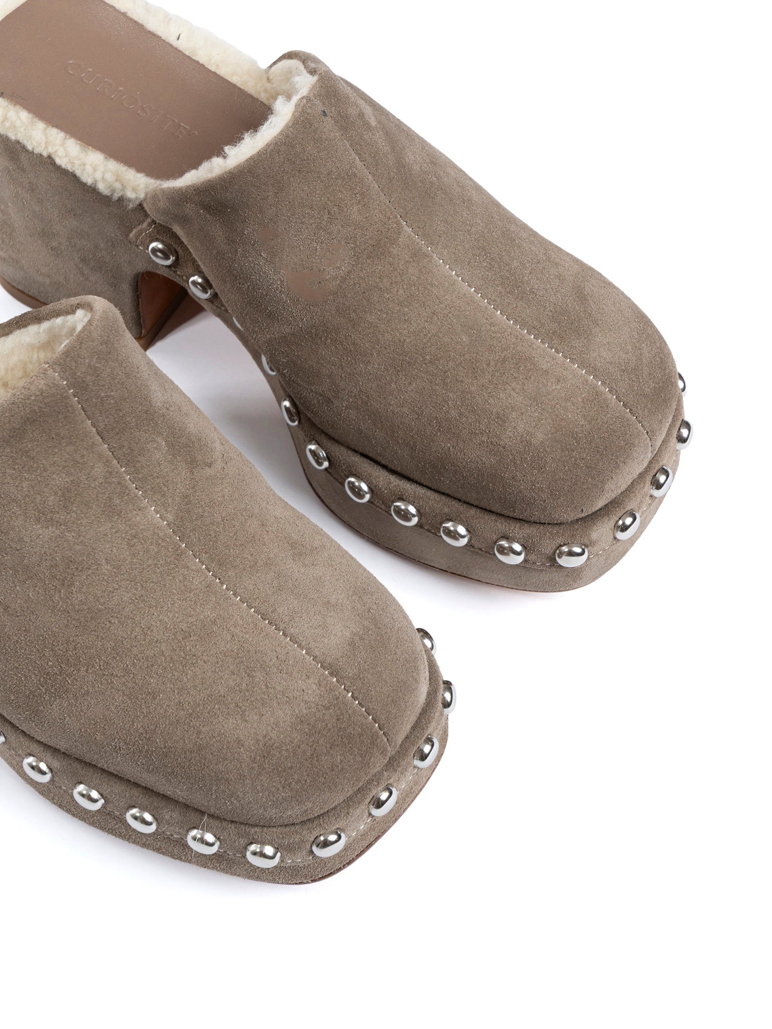 Zeppe in camoscio taupe 2334