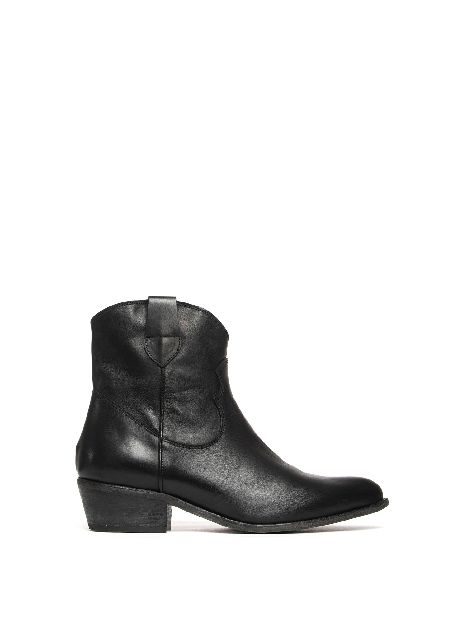 Tronchetti texani in vitello nero 2715