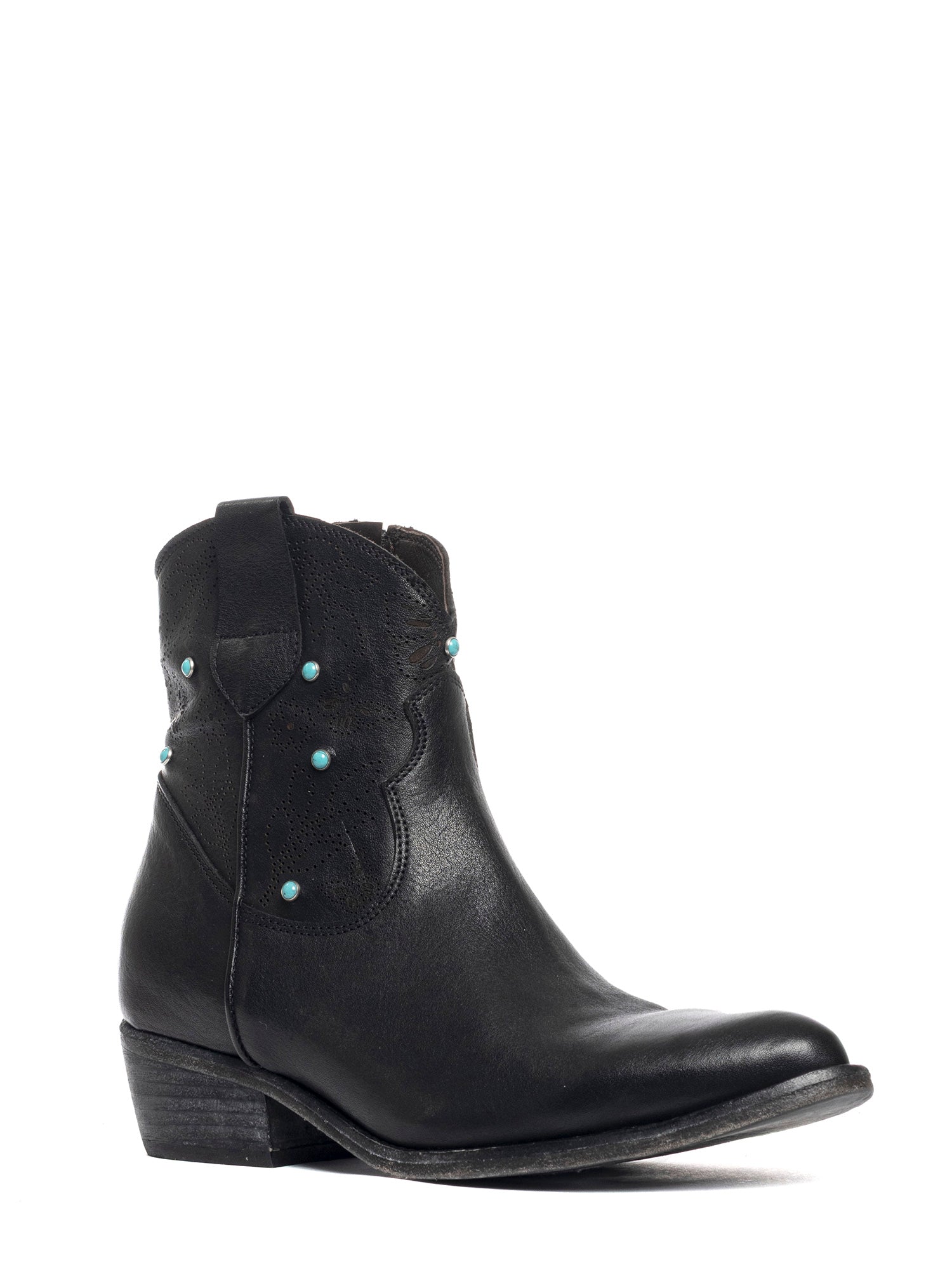 Tronchetti texani in vitello nero 2716