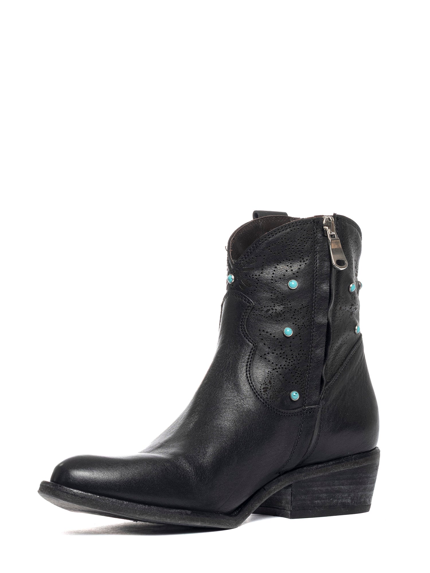 Tronchetti texani in vitello nero 2716