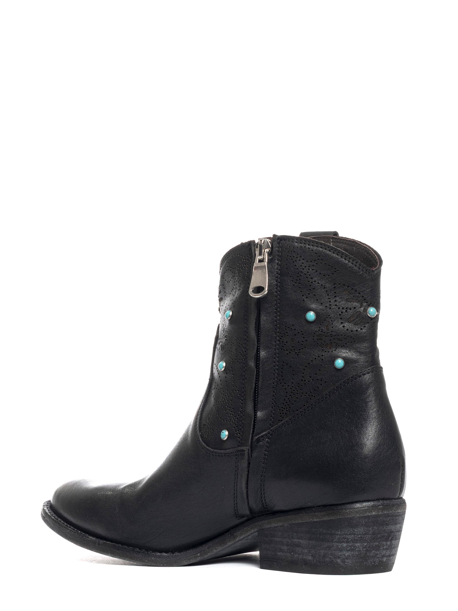 Tronchetti texani in vitello nero 2716