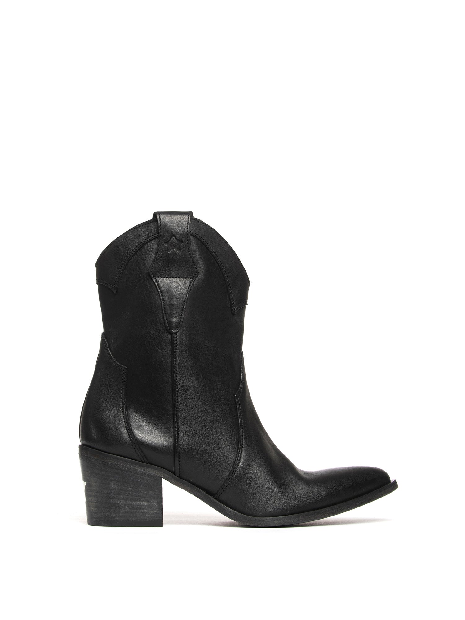 Tronchetti texani in vitello nero 2720