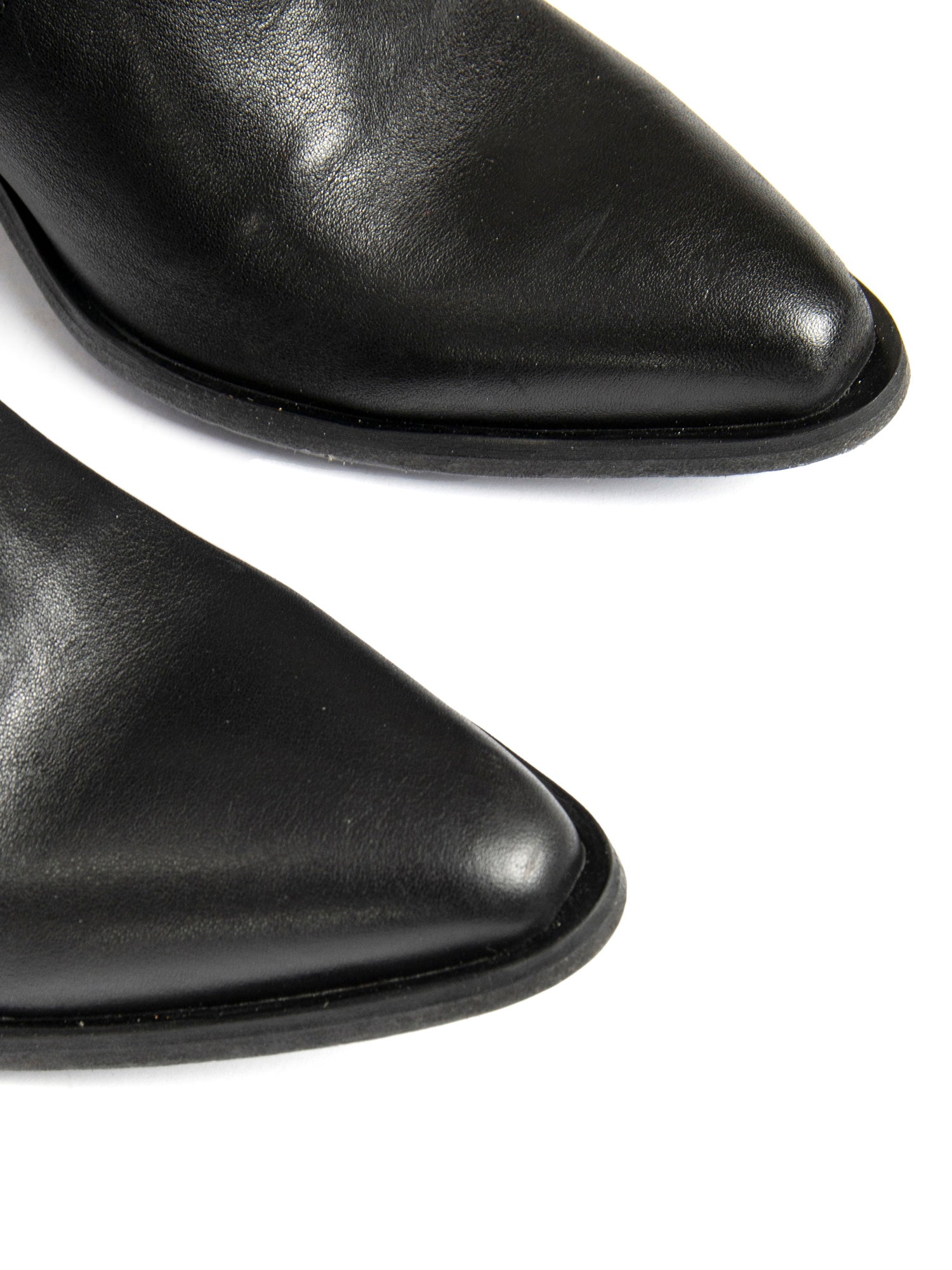 Tronchetti texani in vitello nero 2720