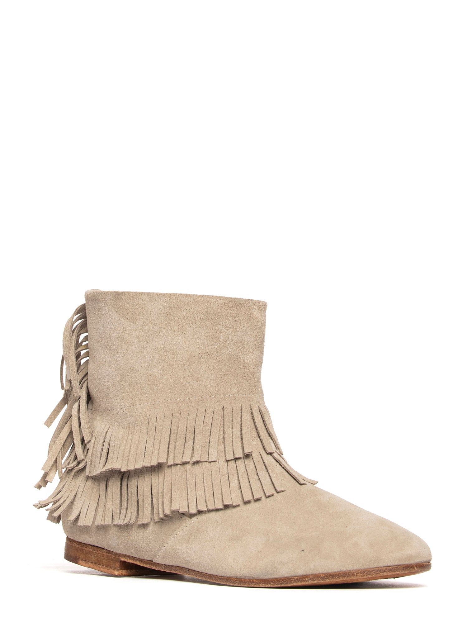 Tronchetti in camoscio beige 2731