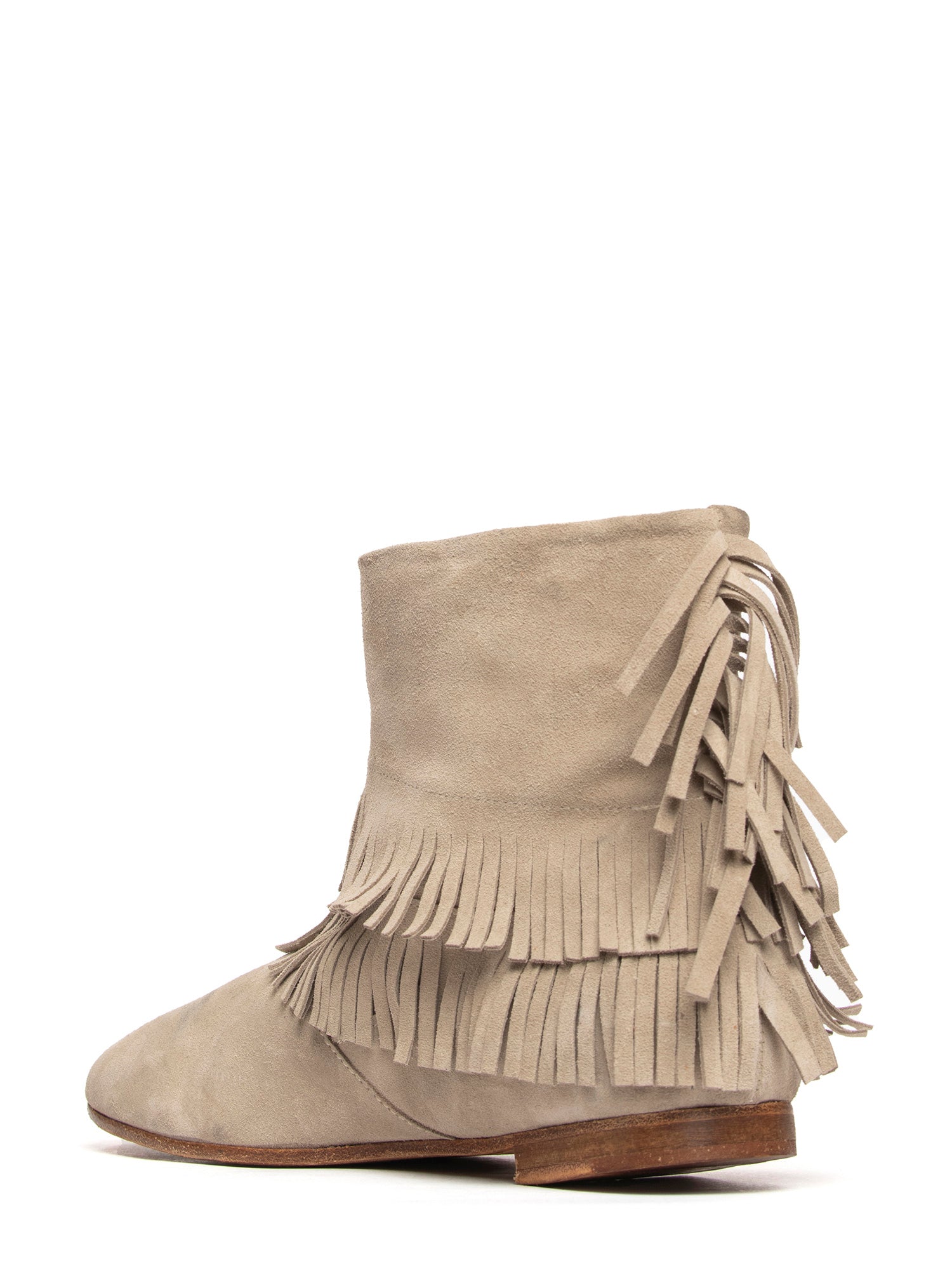 Tronchetti in camoscio beige 2731