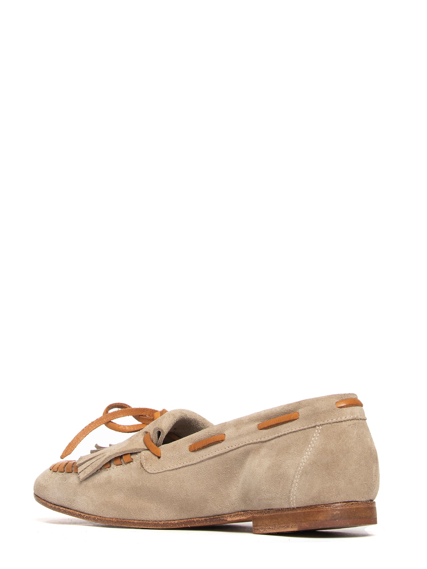 Mocassini in camoscio beige 2733