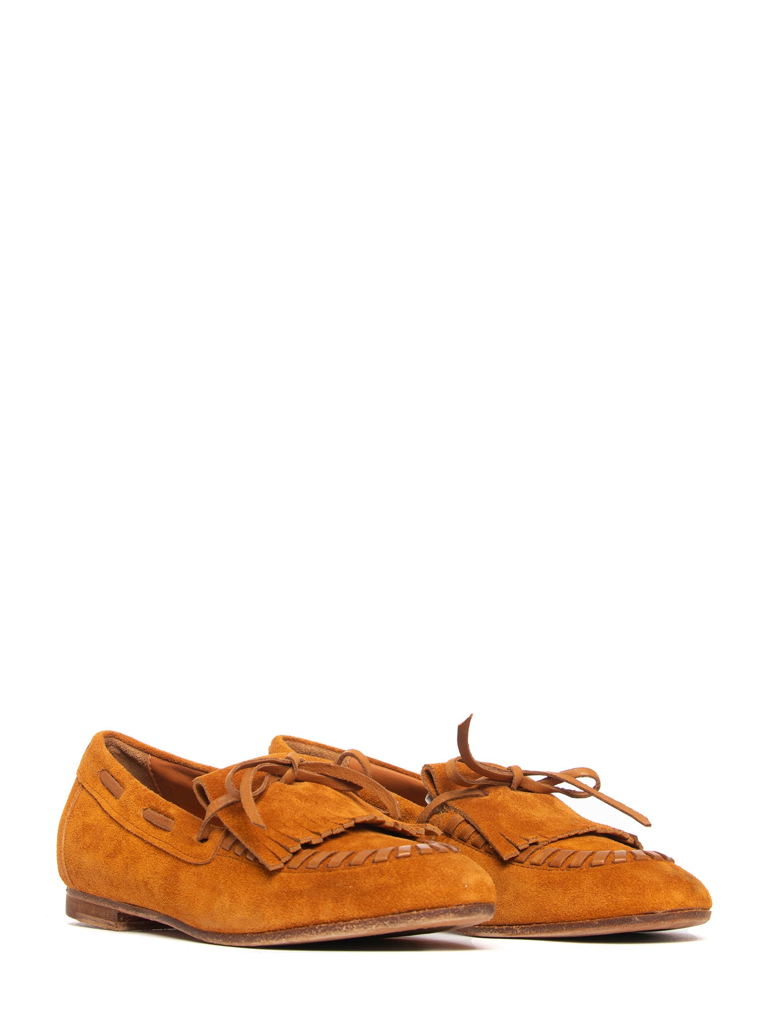 Mocassini in camoscio ruggine 2733