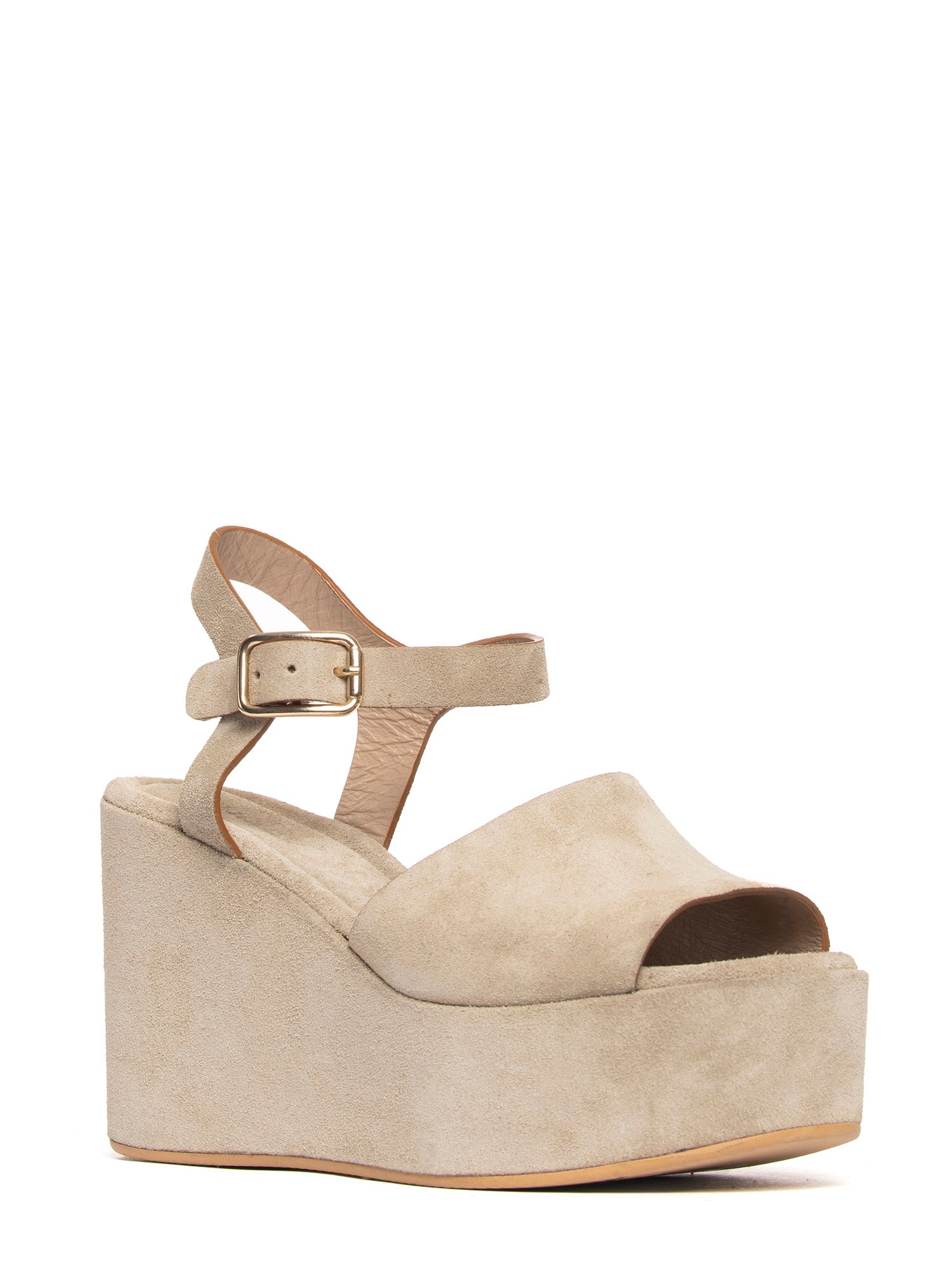 Zeppe in camoscio beige 2741