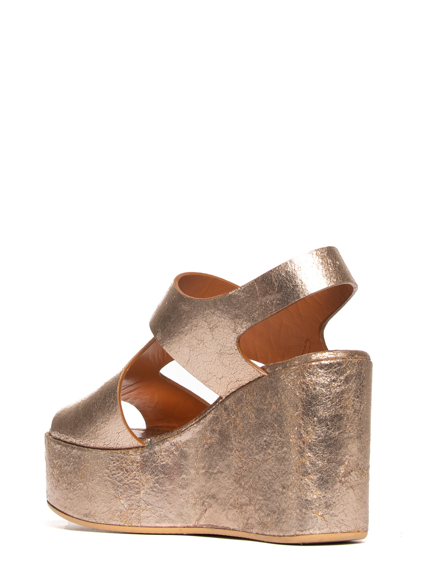 Zeppe in laminato gold rose 2743