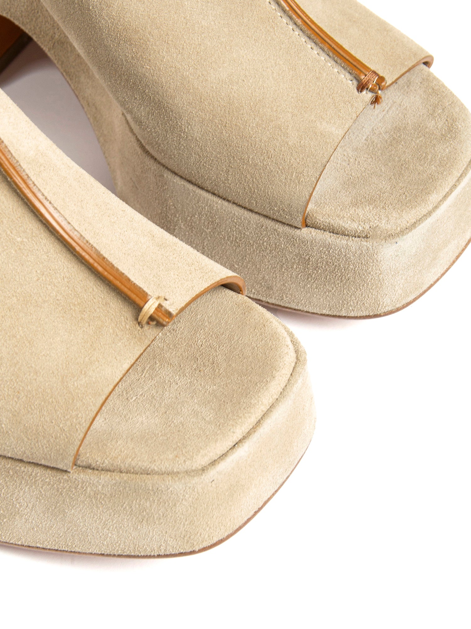 Zeppe in camoscio beige 2752