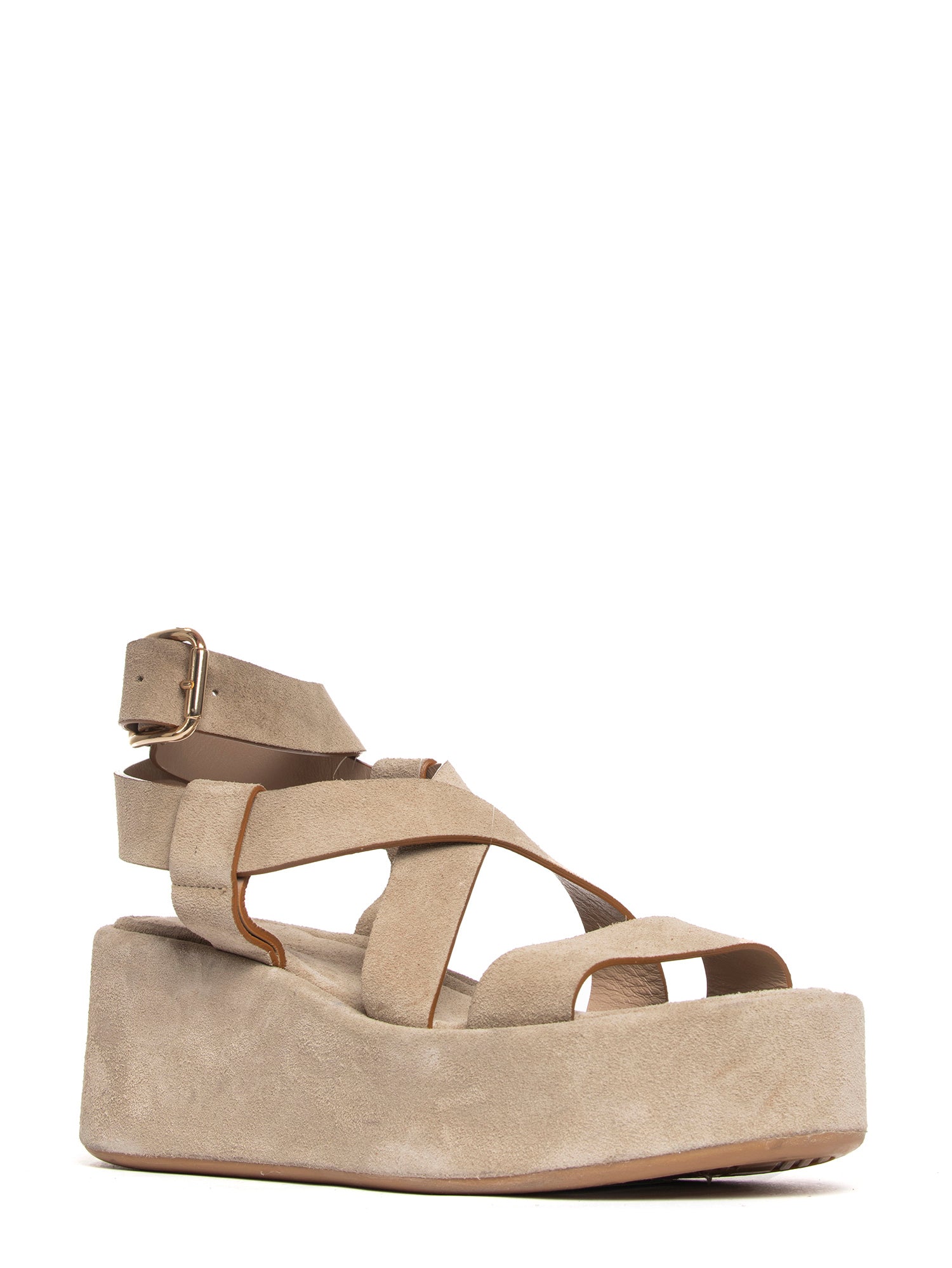 Zeppe in camoscio beige 2755