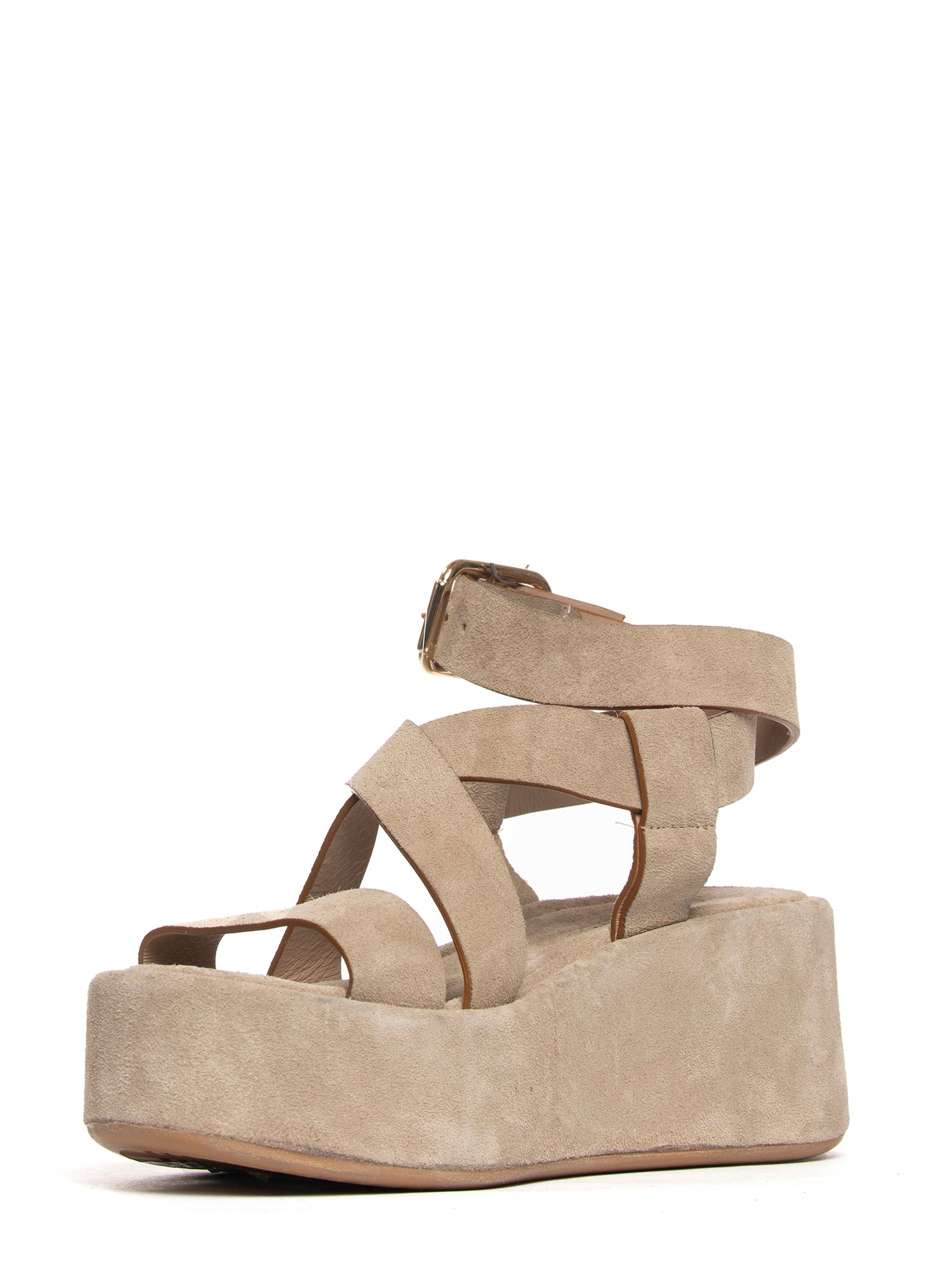 Zeppe in camoscio beige 2755