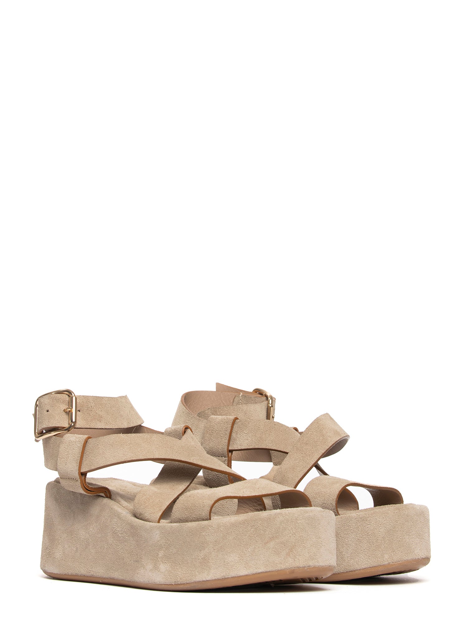 Zeppe in camoscio beige 2755