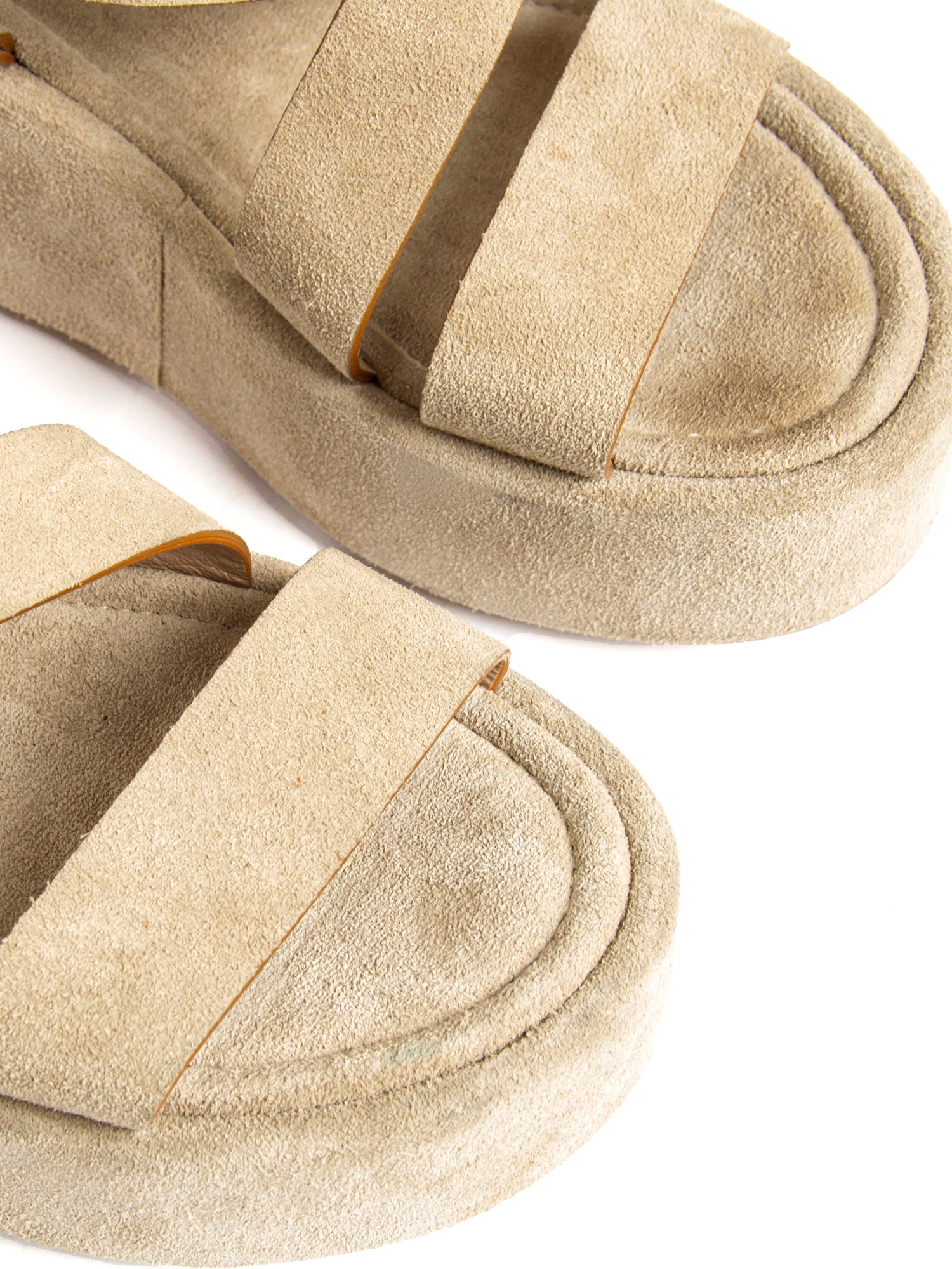 Zeppe in camoscio beige 2755