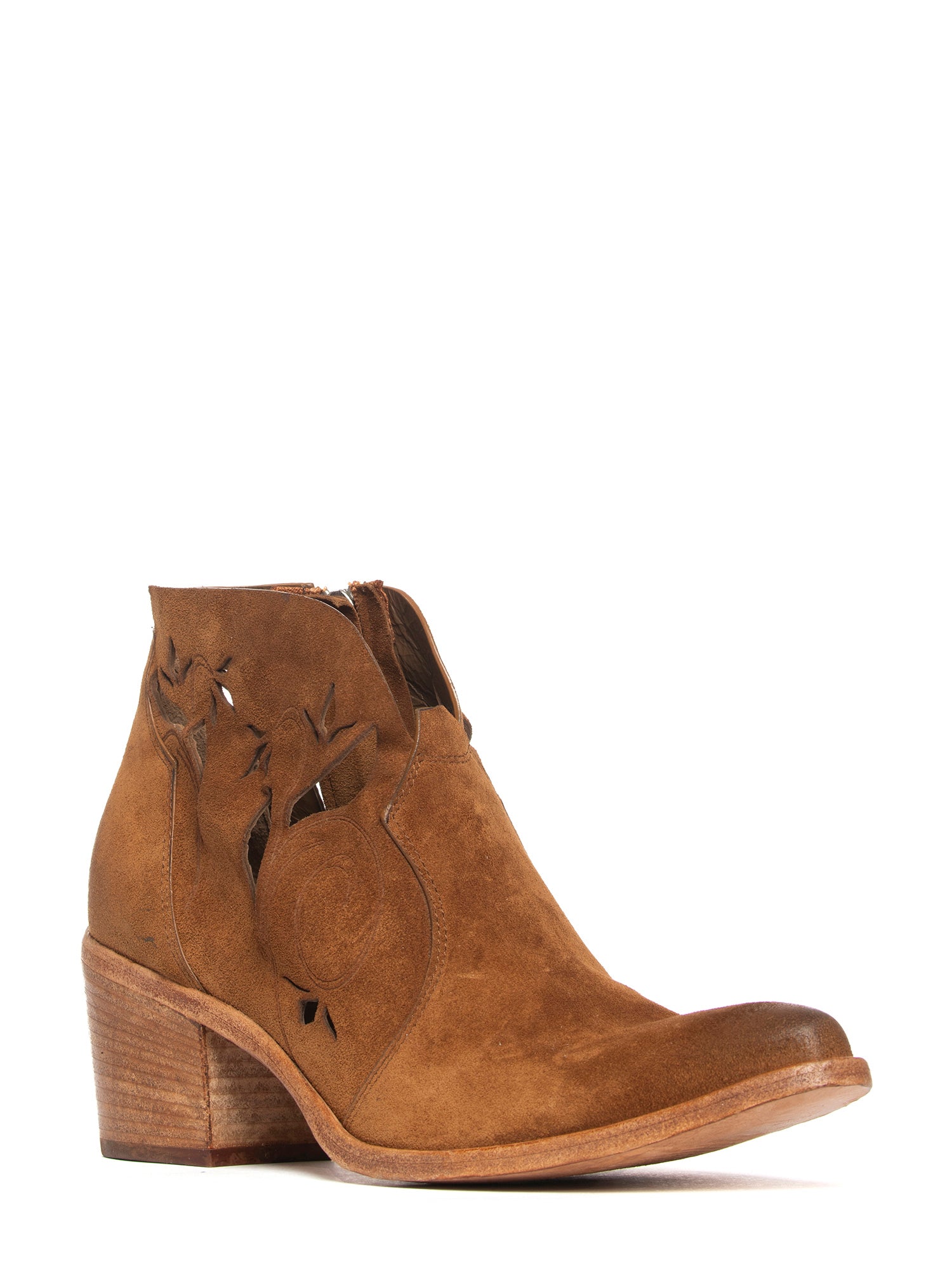 Tronchetti texani in camoscio whiskey 2764