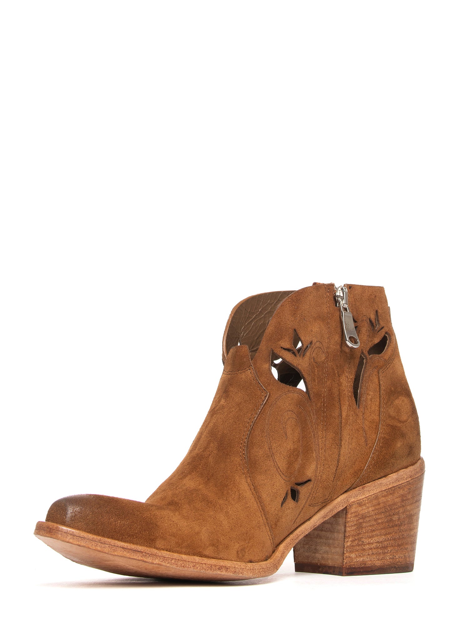 Tronchetti texani in camoscio whiskey 2764