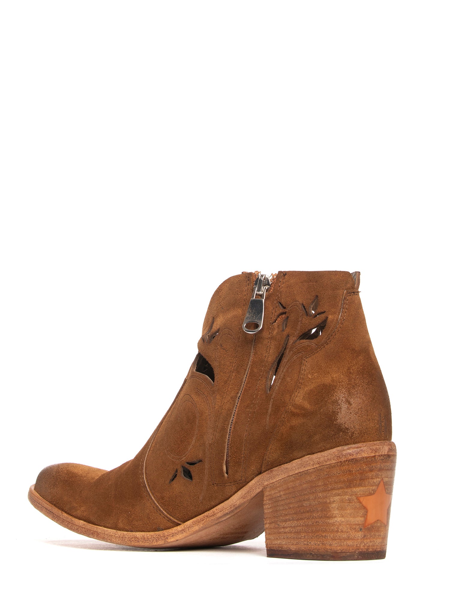Tronchetti texani in camoscio whiskey 2764