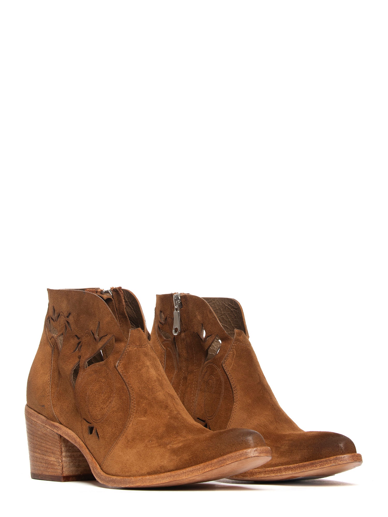 Tronchetti texani in camoscio whiskey 2764