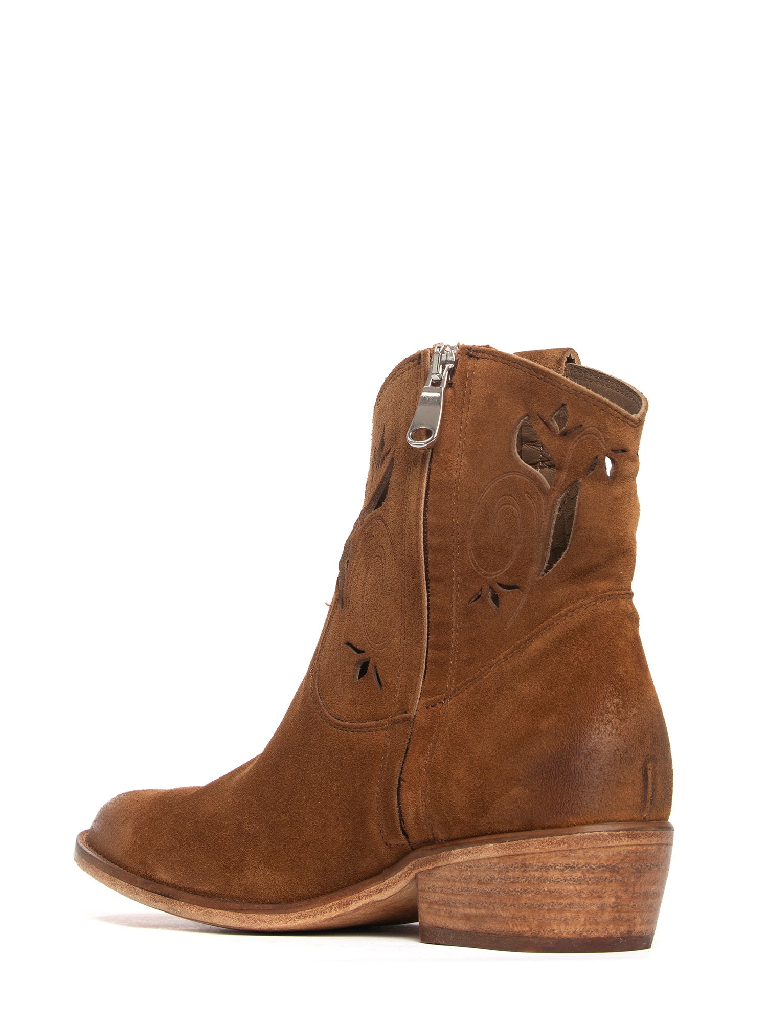 Tronchetti texani in camoscio whiskey 2768
