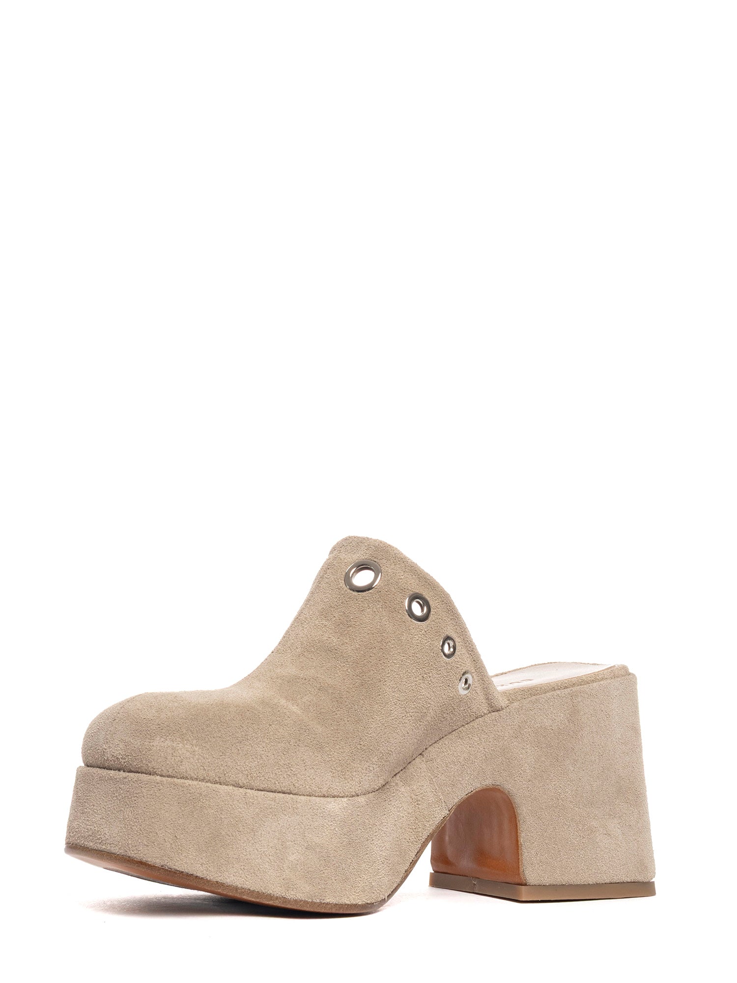 Zeppe in camoscio beige 2769