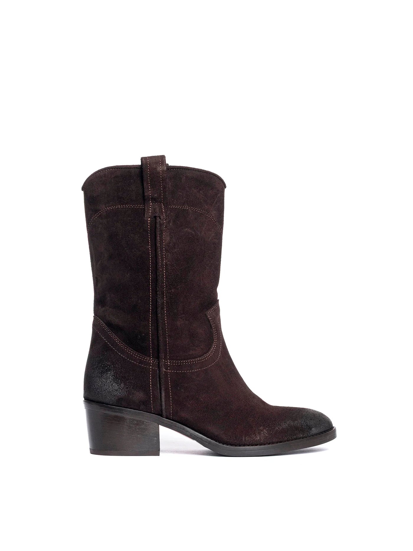 Stivali in camoscio testa di moro 2808