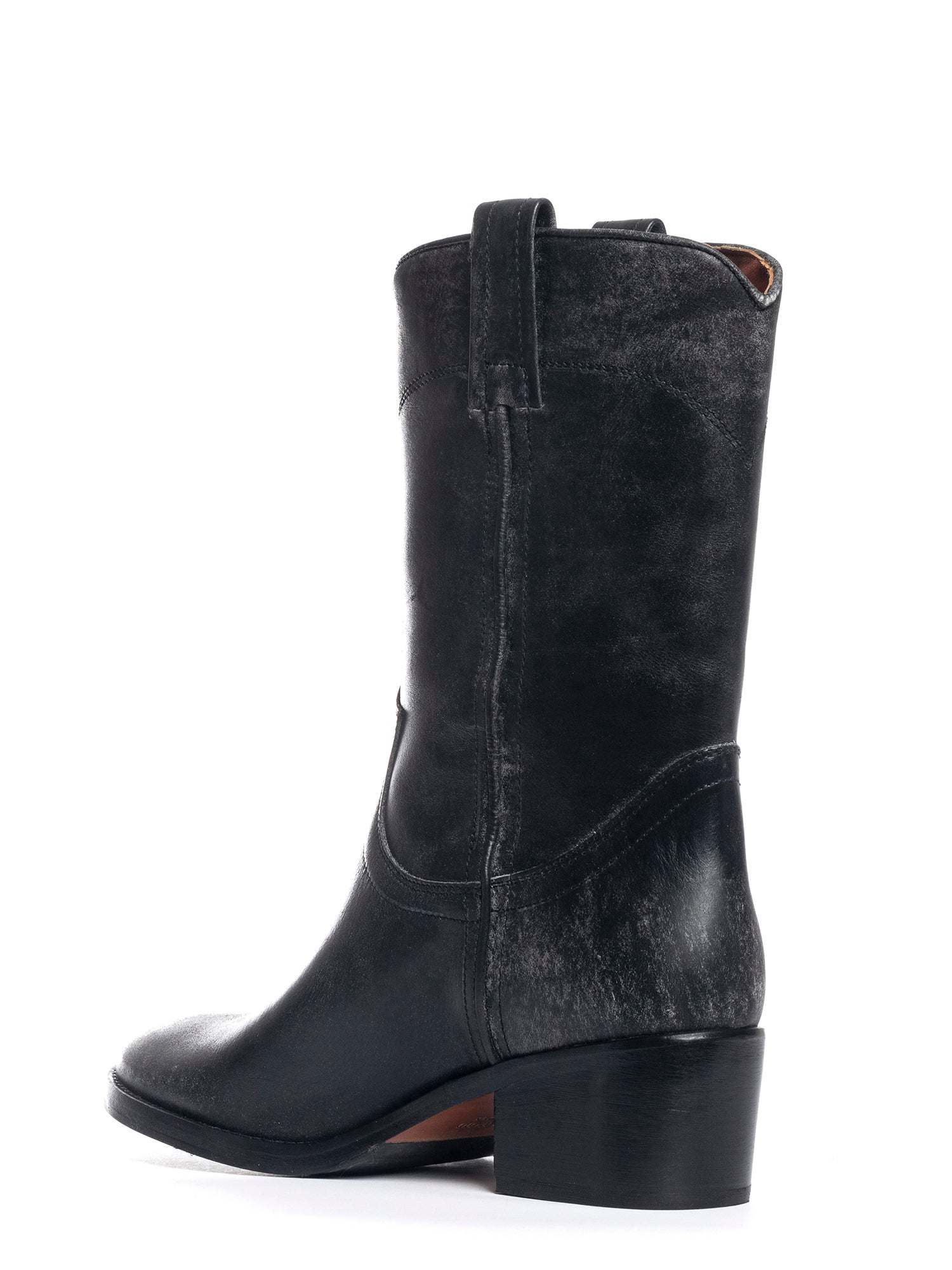 Stivali in vitello nero 2808