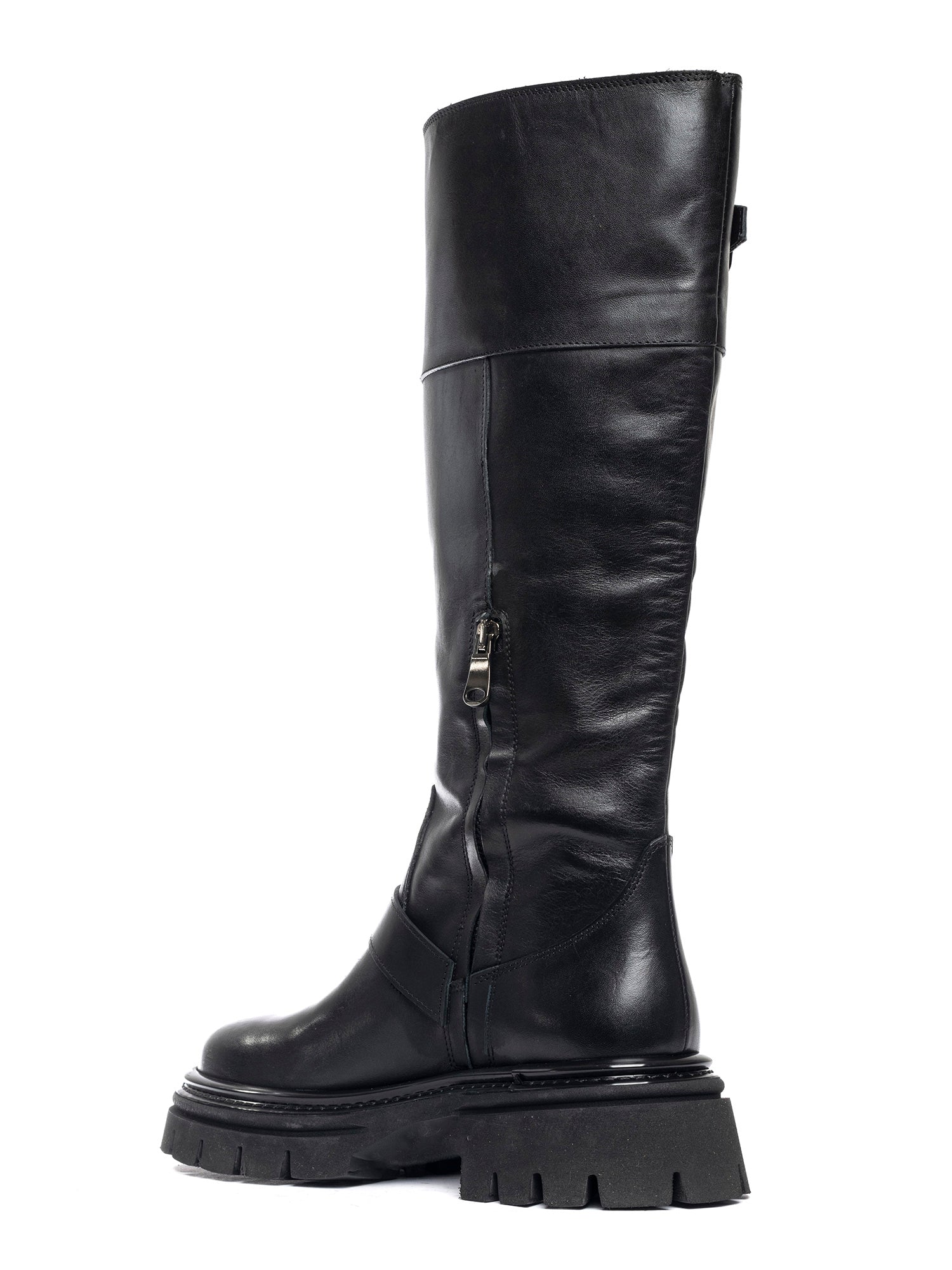 Biker in vitello nero 2815