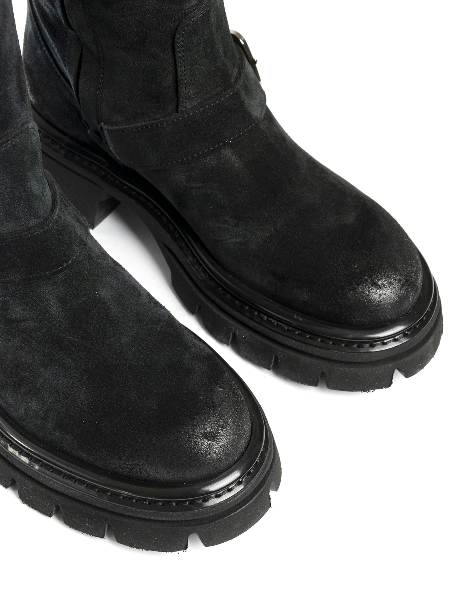 Biker in camoscio nero 2815