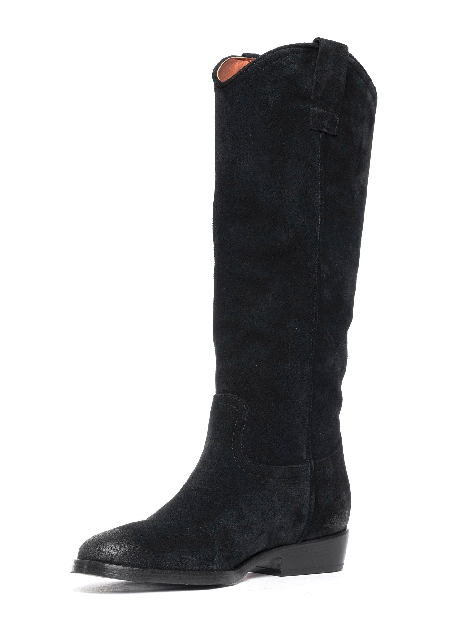 Stivali in camoscio nero 2817