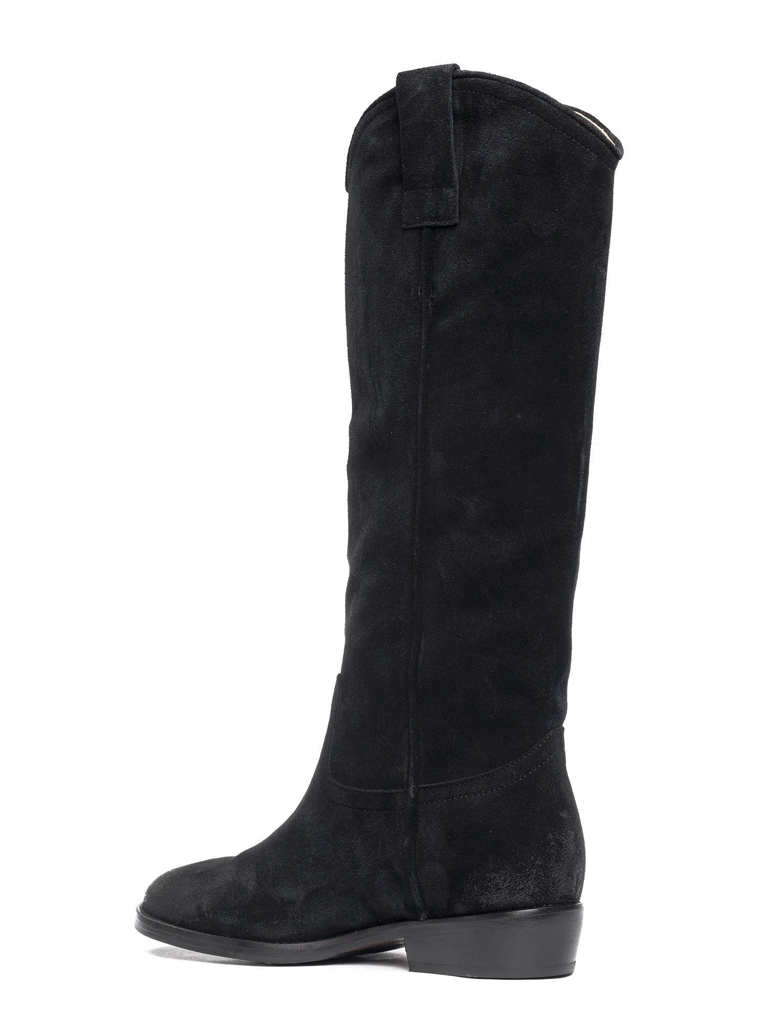 Stivali in camoscio nero 2817