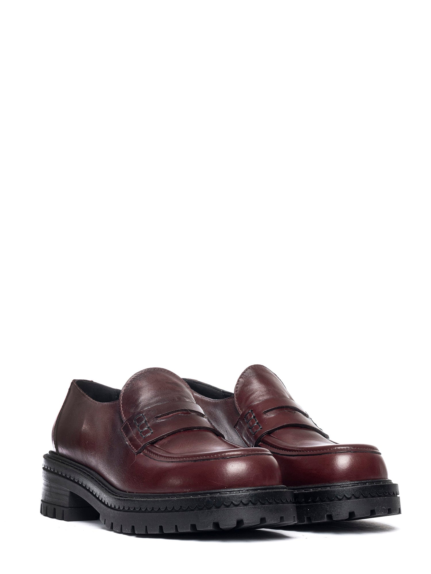 Mocassini in vitello bordeaux 2823
