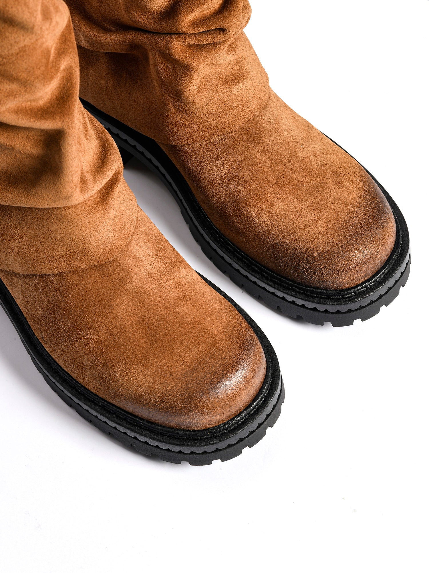 Biker in camoscio cuoio 2825