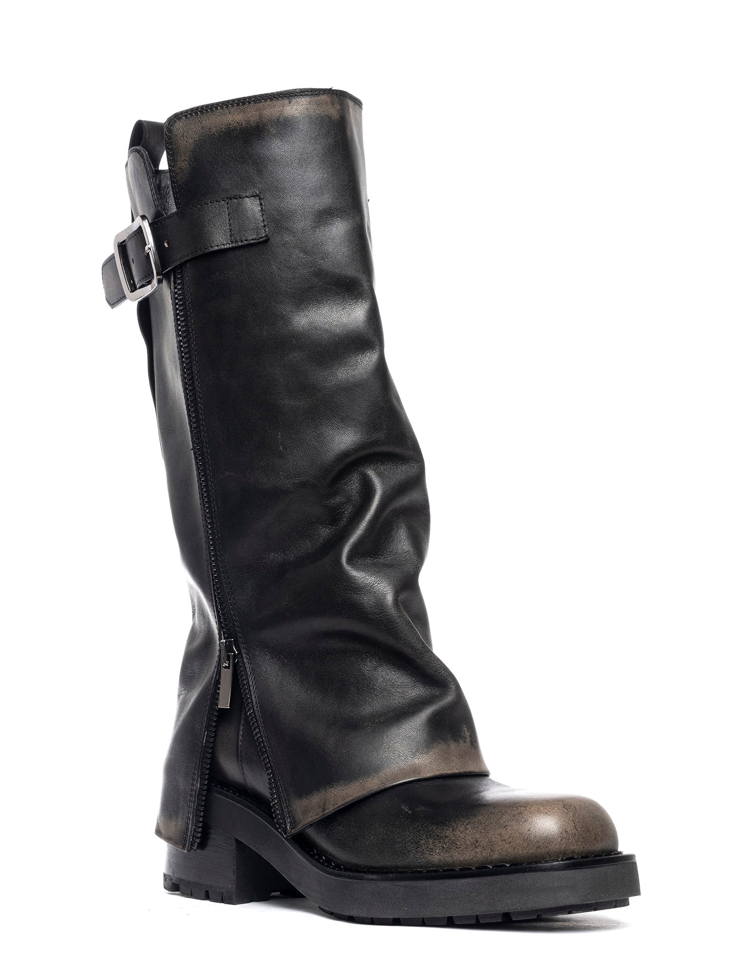 Biker in vitello asport nero e ghiaccio 2828