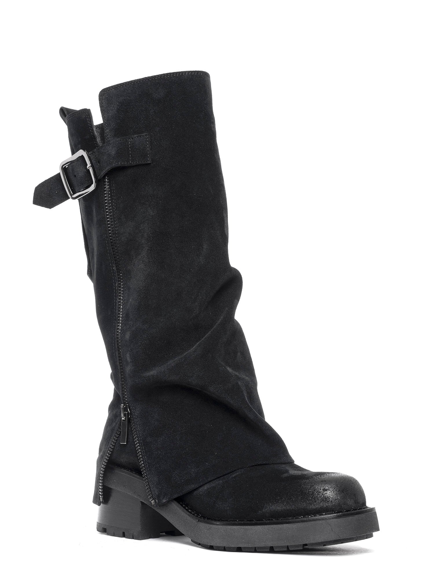 Biker in camoscio nero 2828