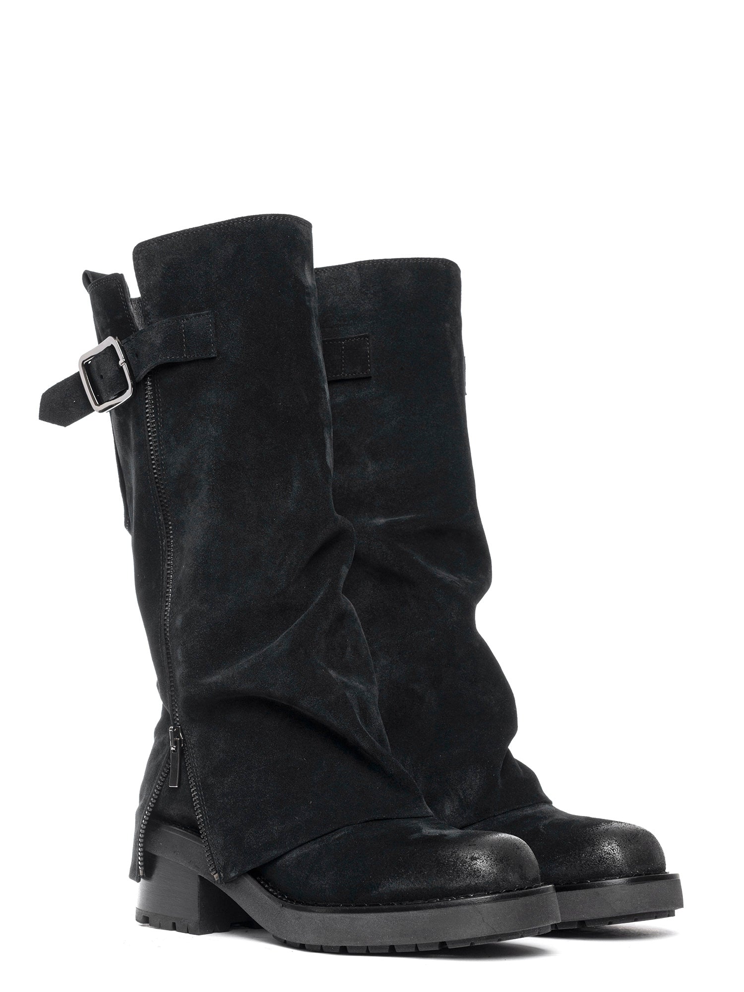 Biker in camoscio nero 2828