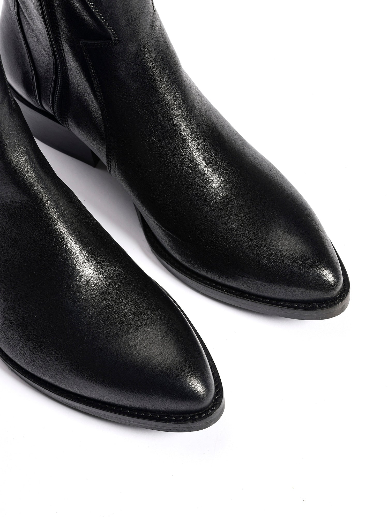 Tronchetti texani in vitello nero 2835