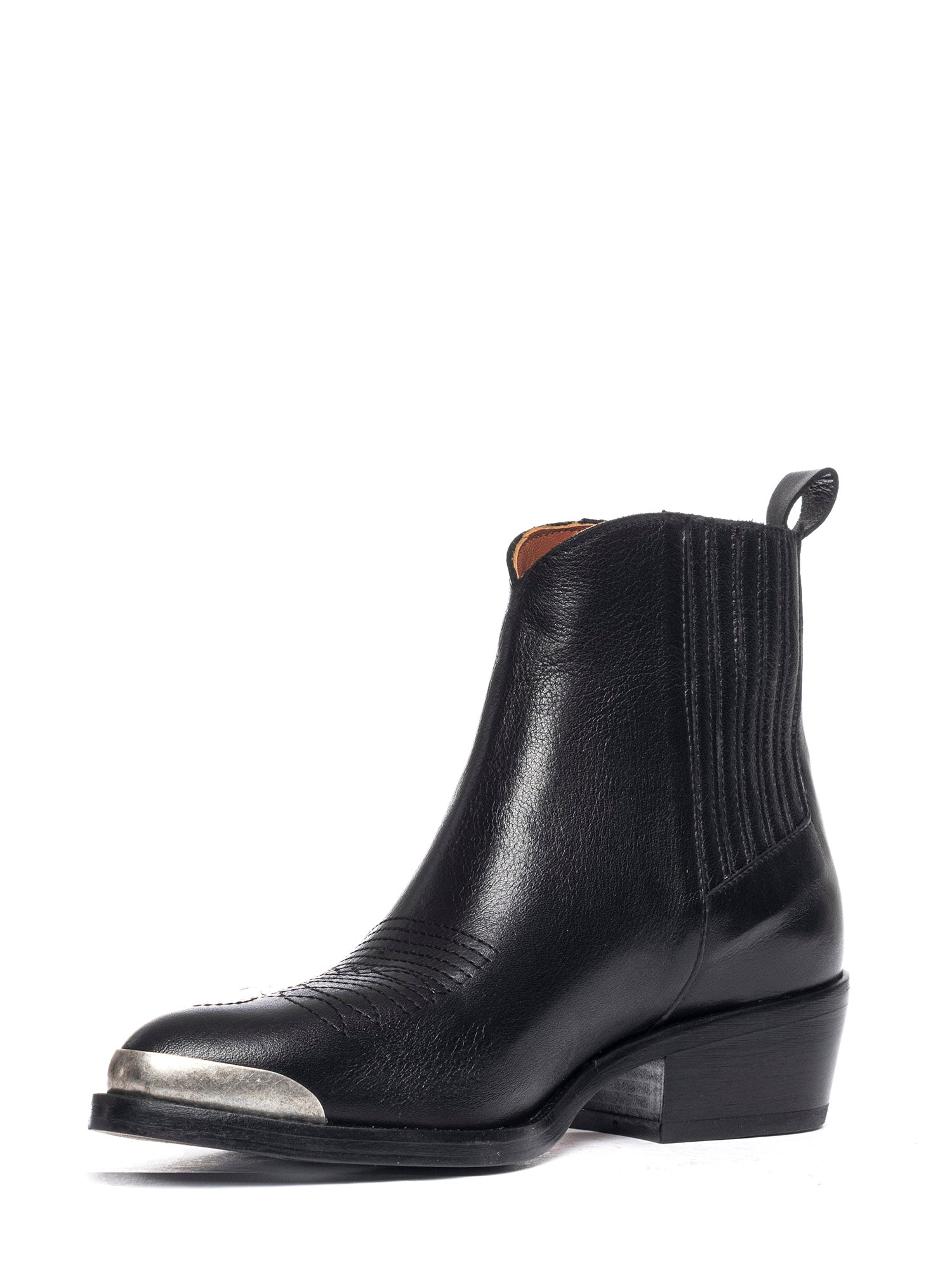 Tronchetti texani in vitello nero 2838P