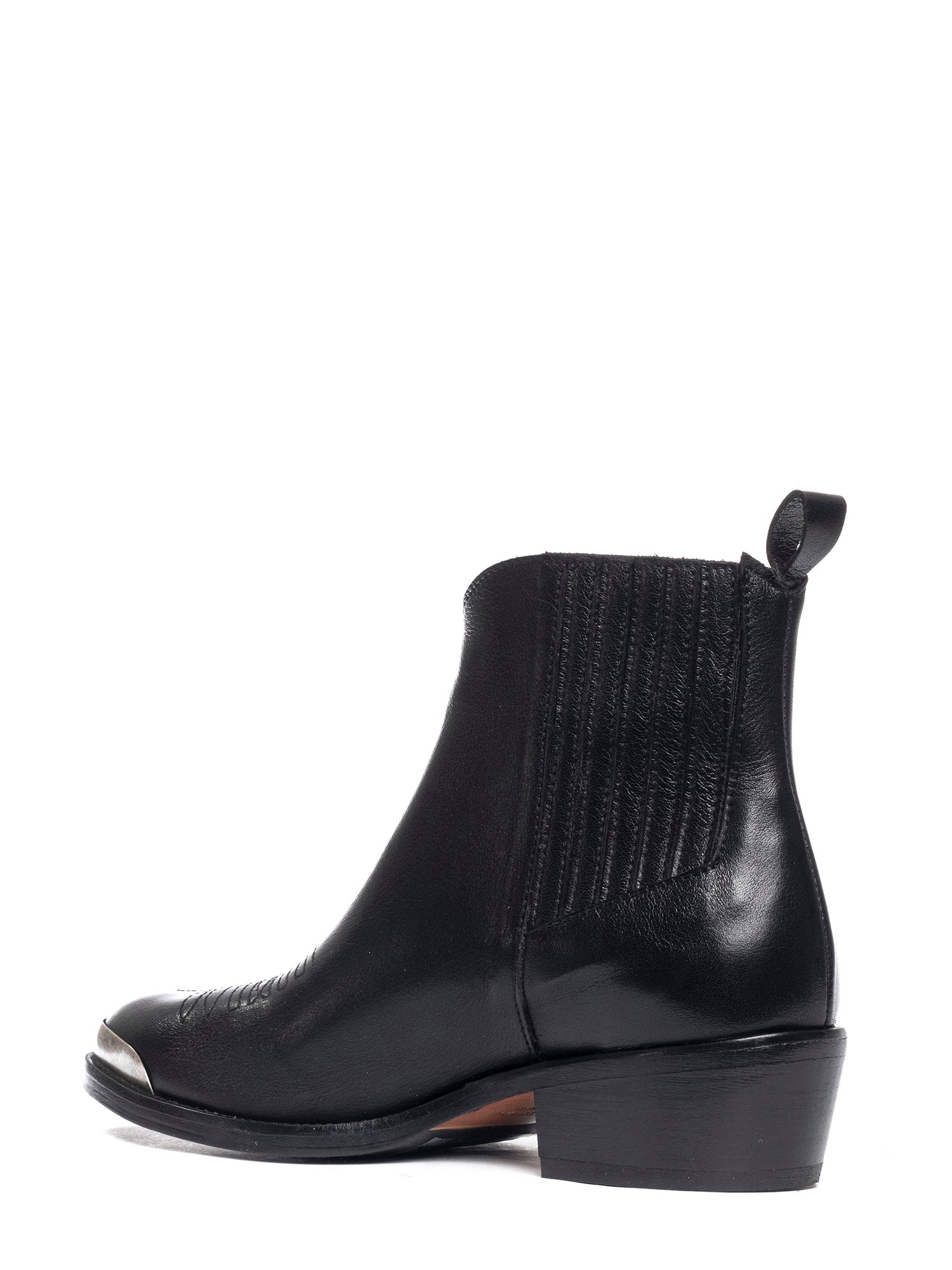Tronchetti texani in vitello nero 2838P