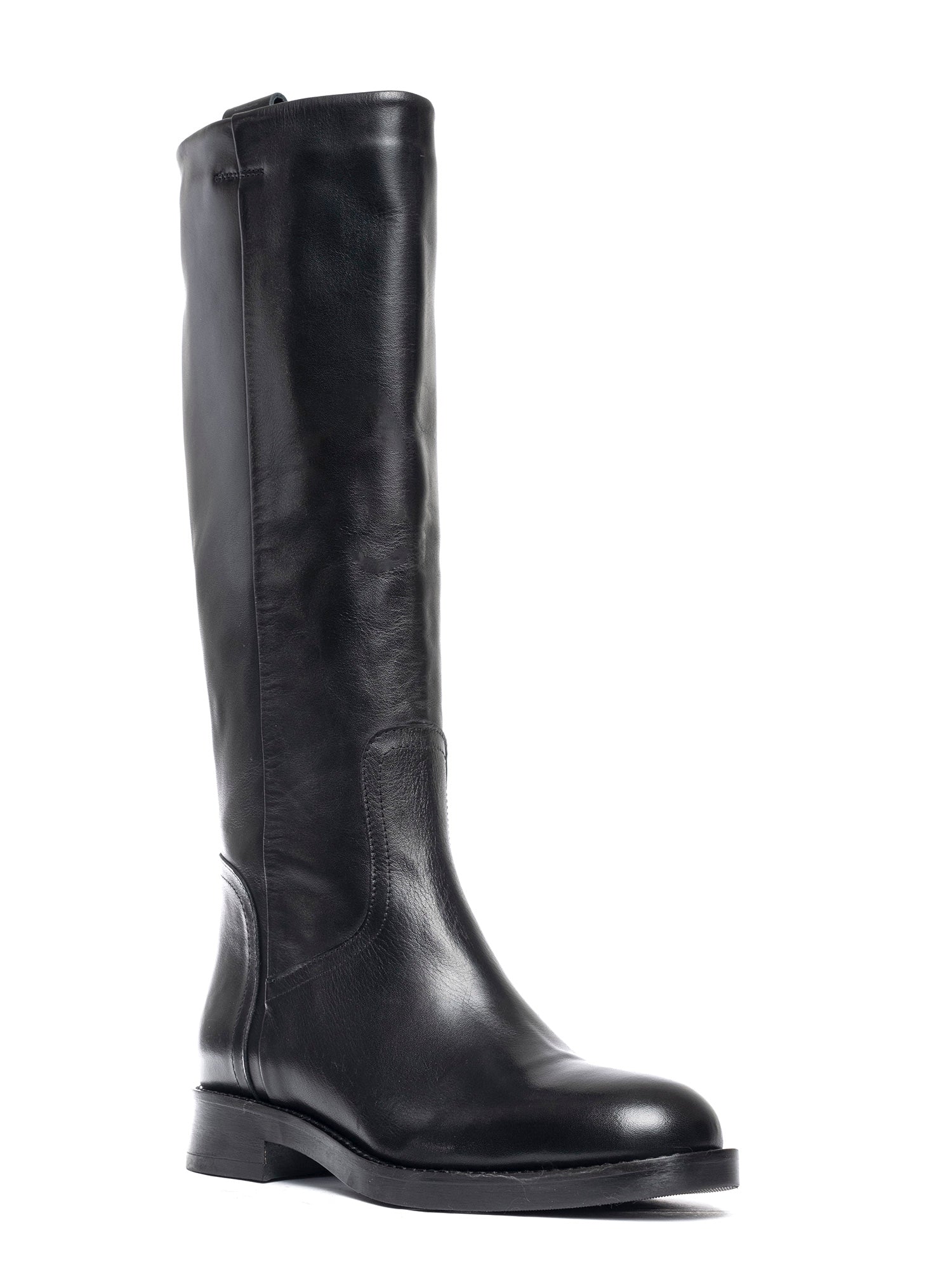 Stivali texani in vitello nero 2841