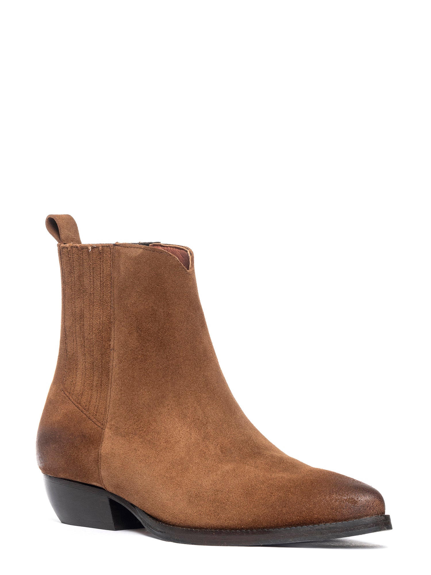 Tronchetti texani beatles in camoscio cuoio 2847