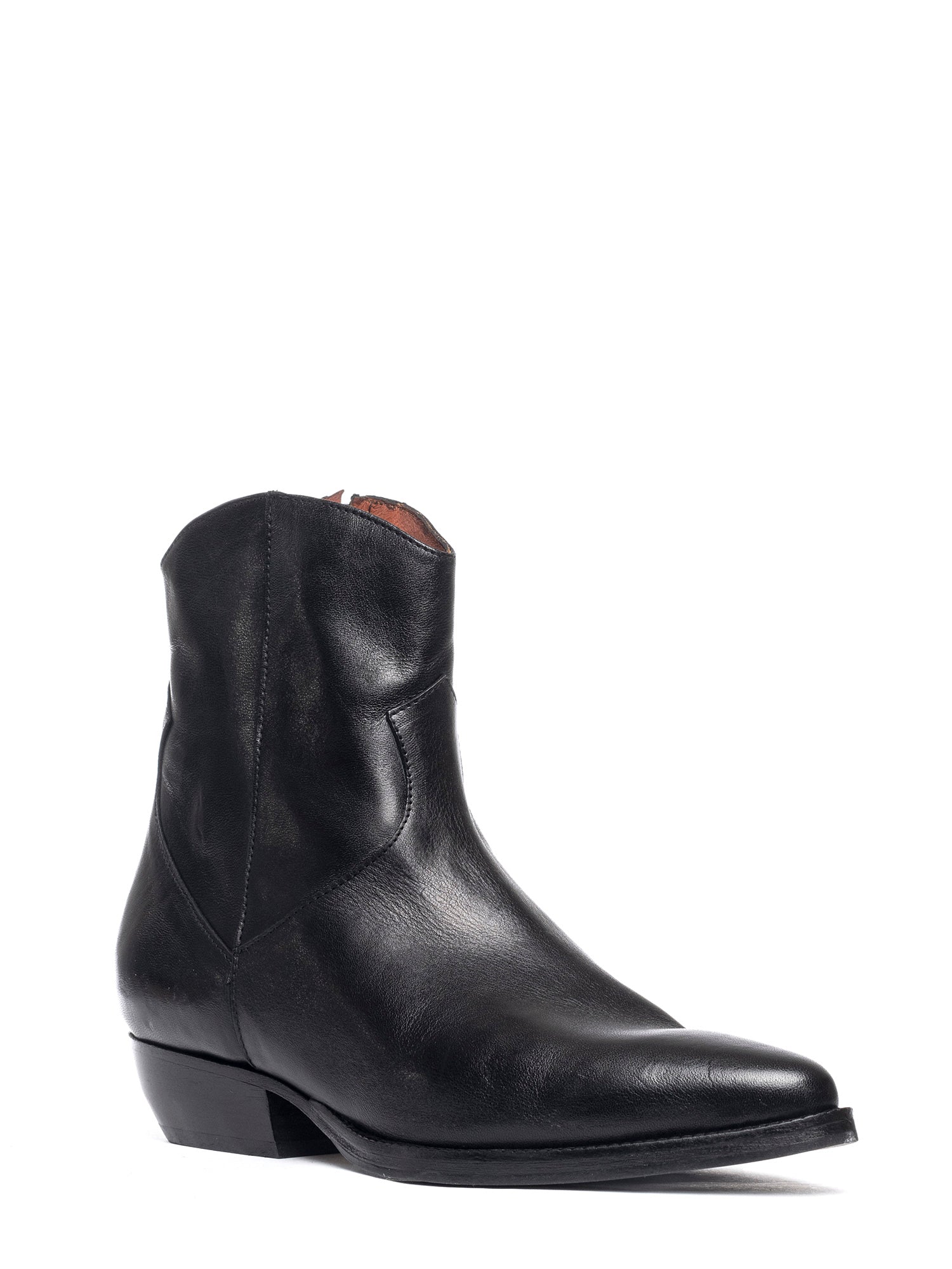 Tronchetti texani in vitello nero 2848