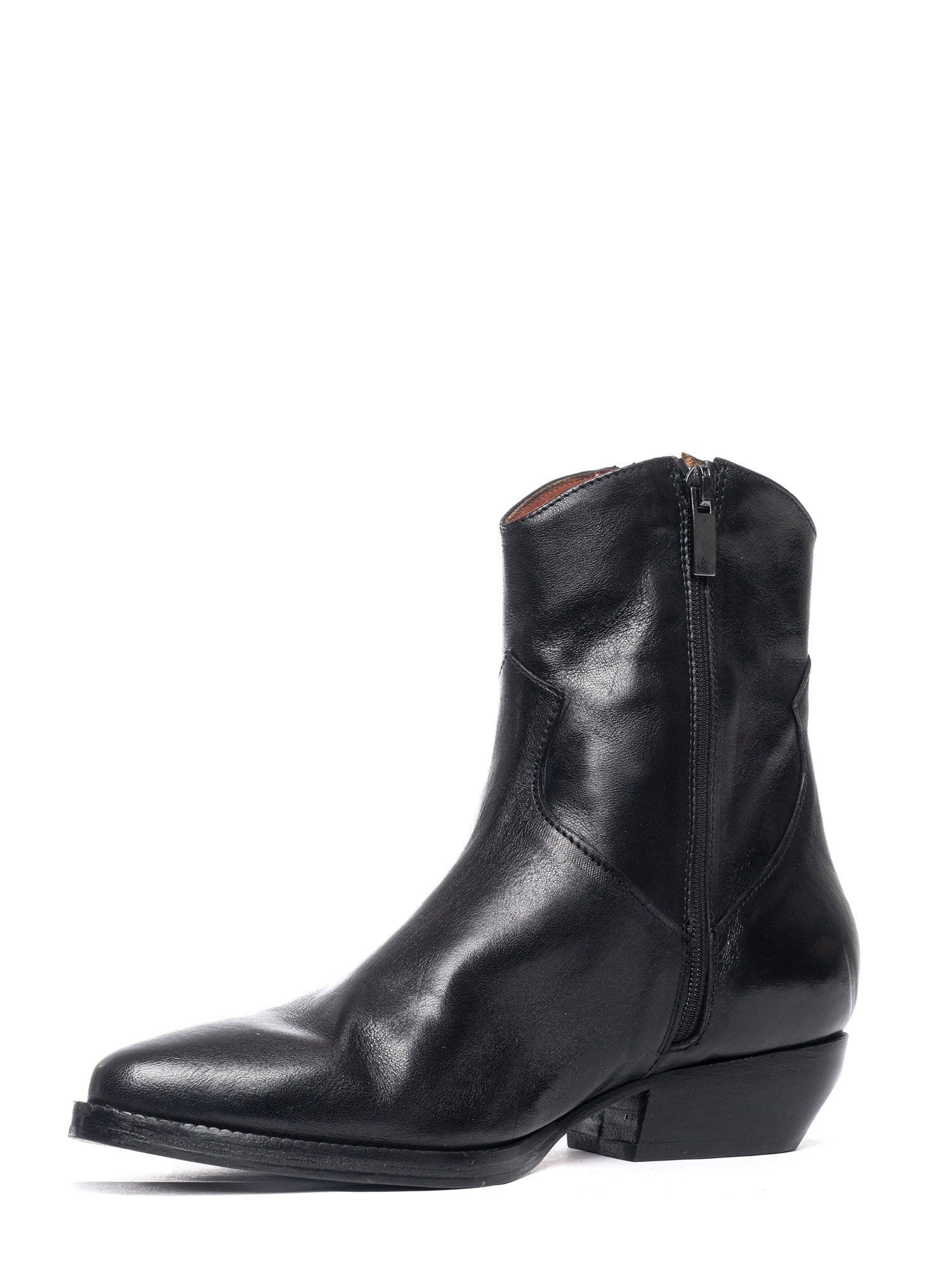 Tronchetti texani in vitello nero 2848