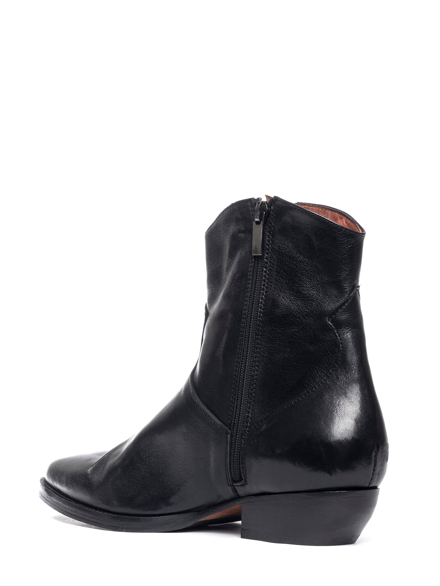 Tronchetti texani in vitello nero 2848