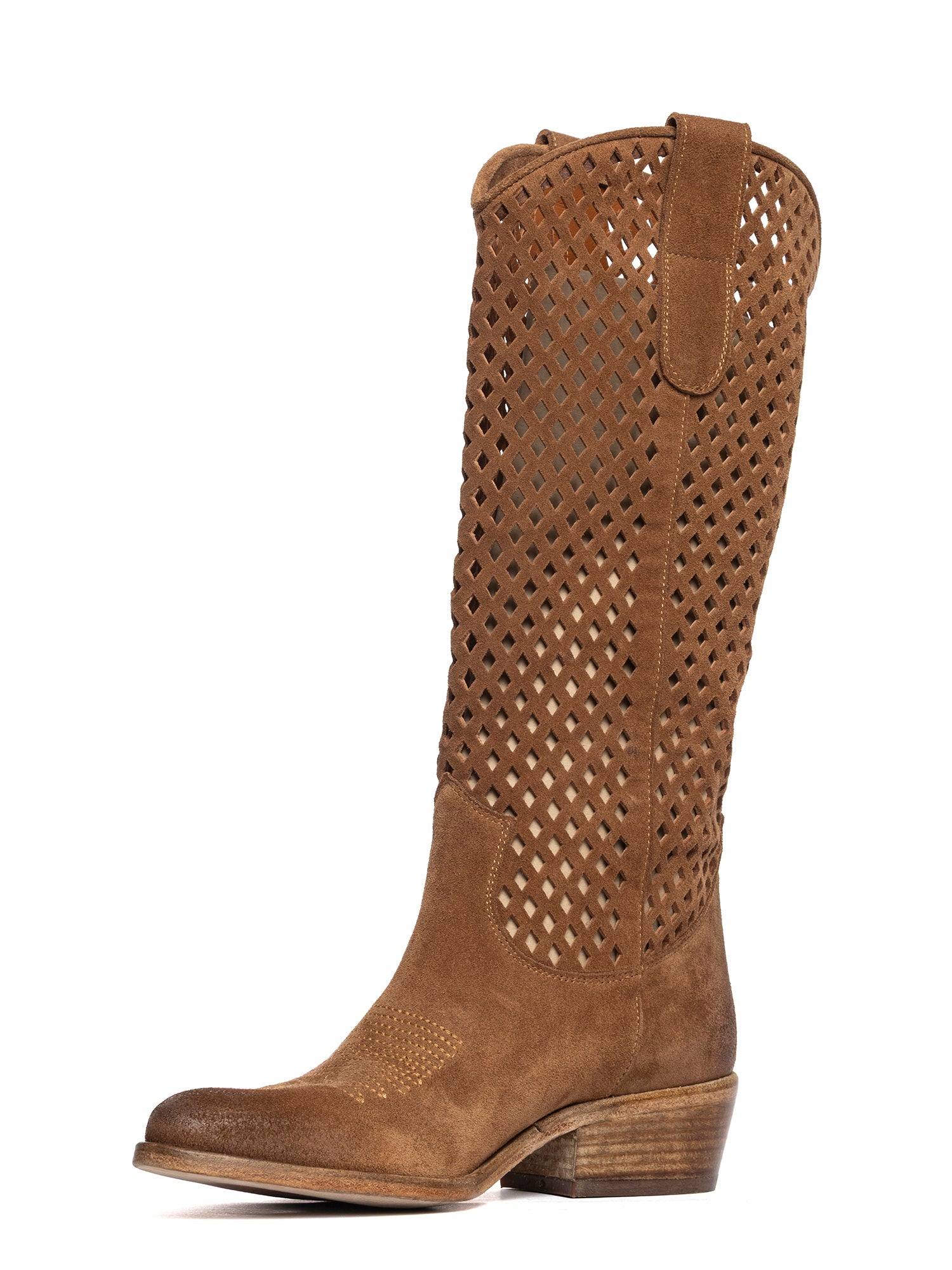 Whiskey Suede Texan Boots 2918