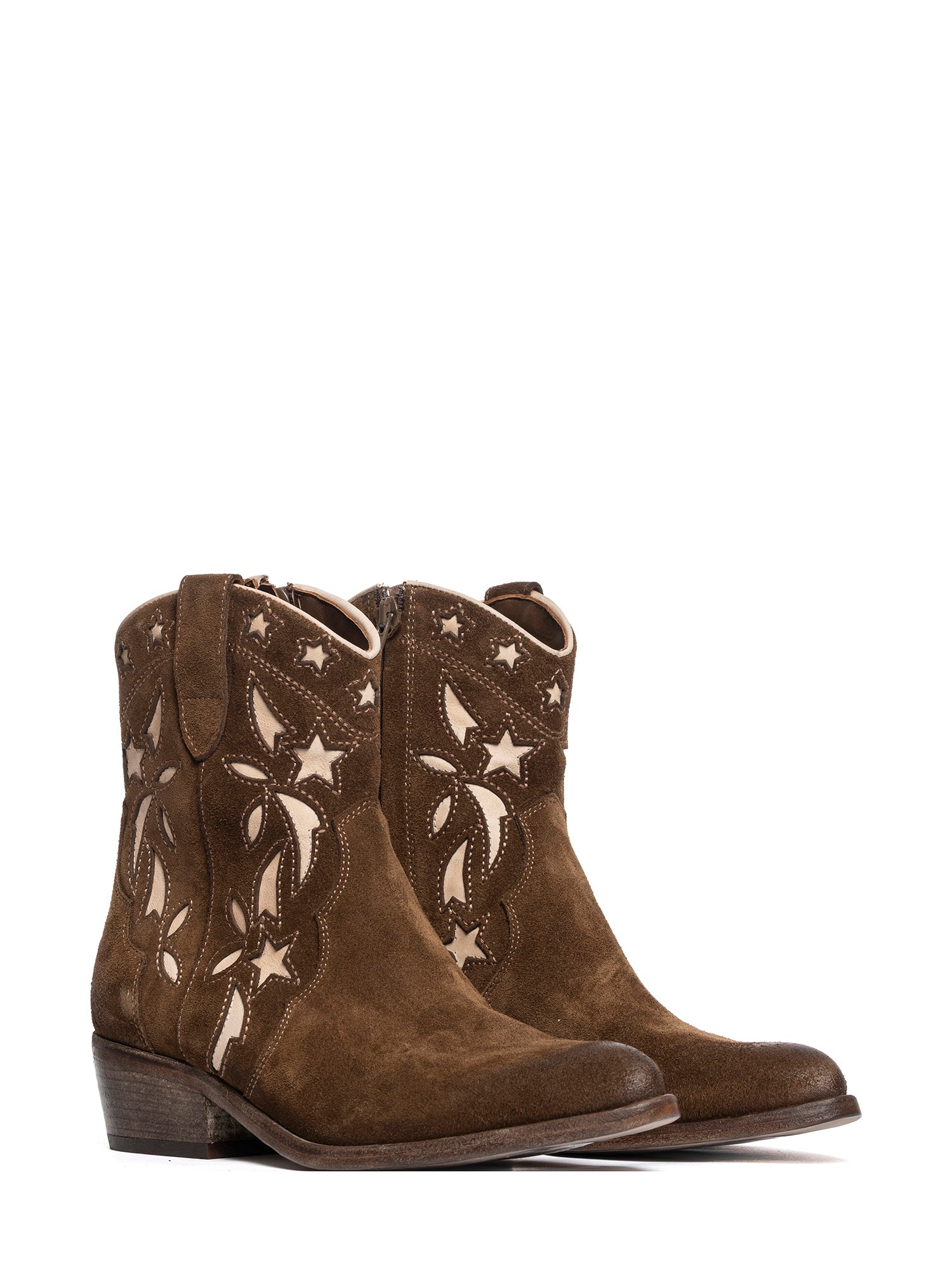 Tronchetti texani in camoscio antilope 2920