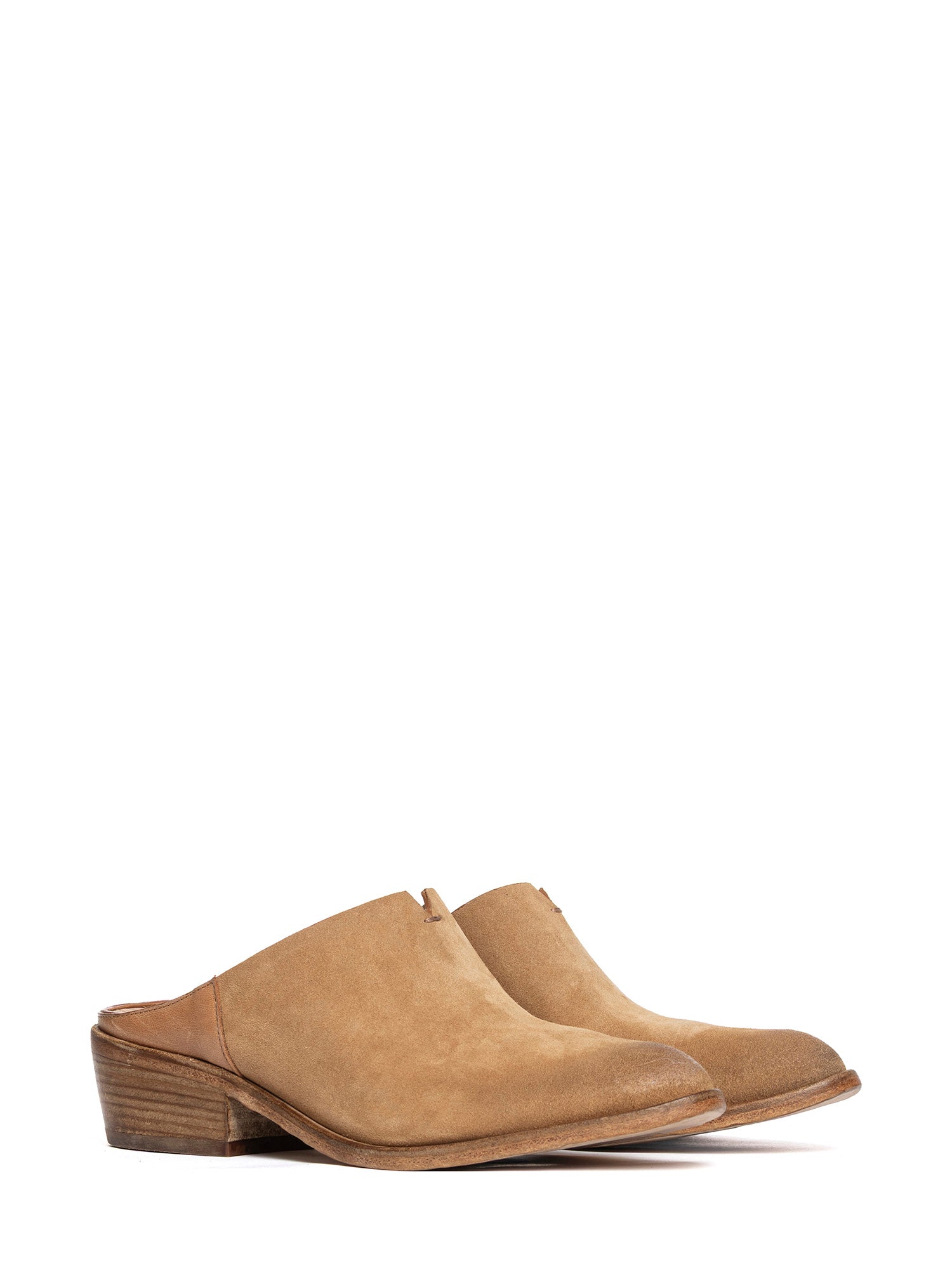 Sabot in camoscio cuoio 2921