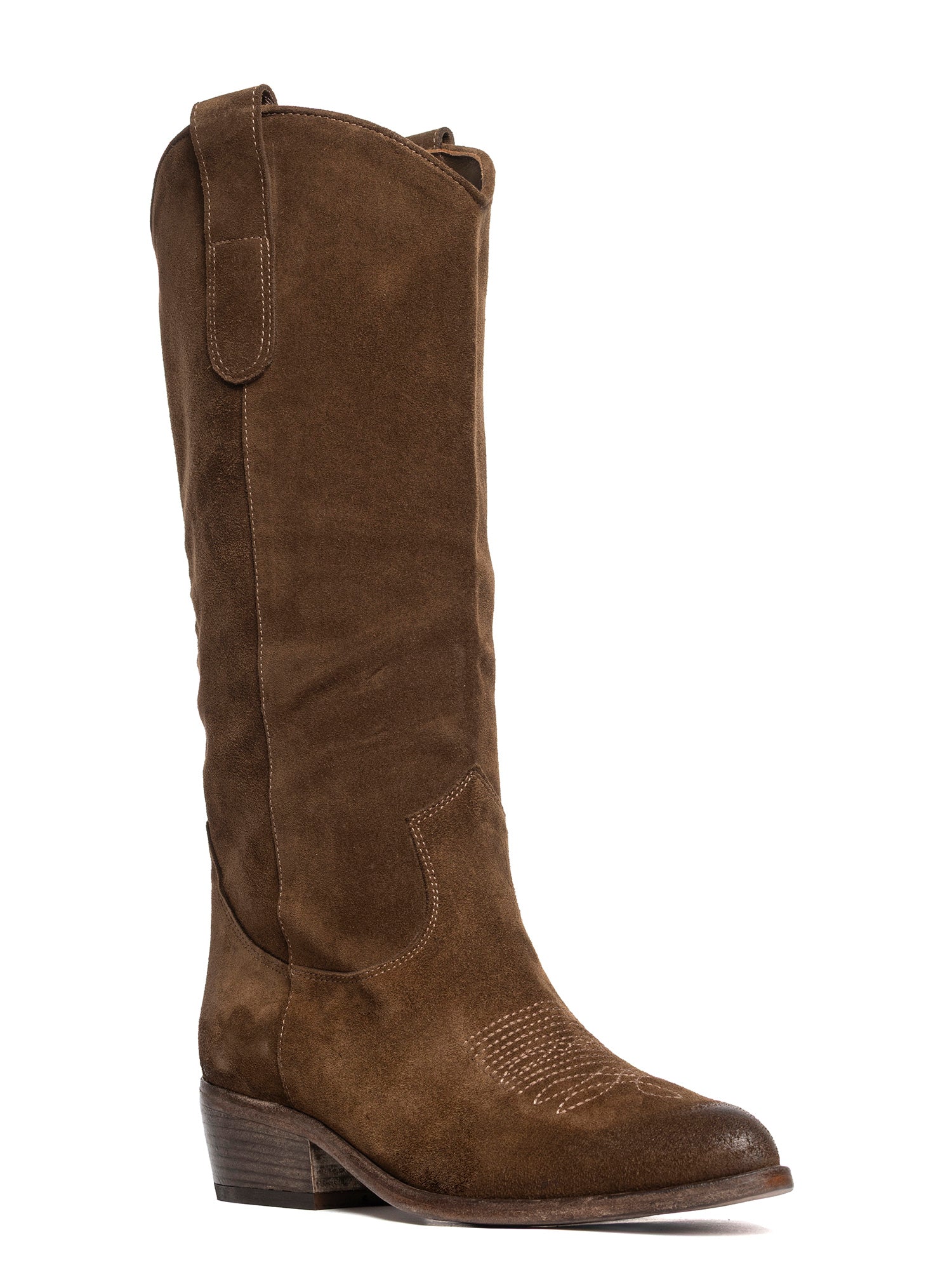 2925 Antelope Suede Cowboy Boots