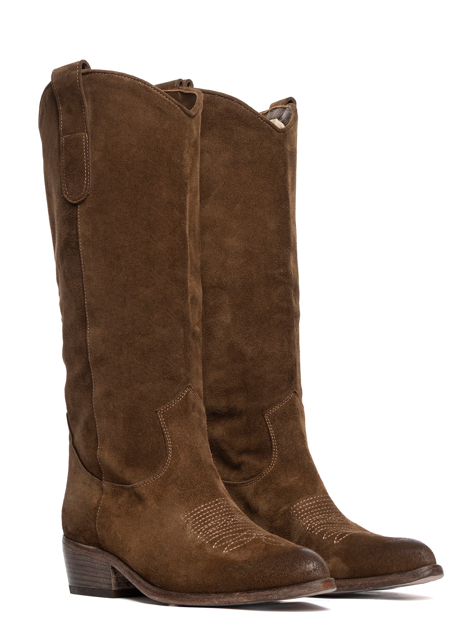 2925 Antelope Suede Cowboy Boots