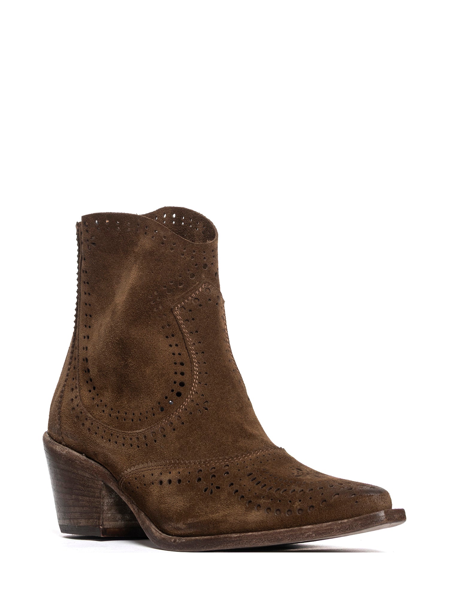Antelope Suede Texan Ankle Boots 2926