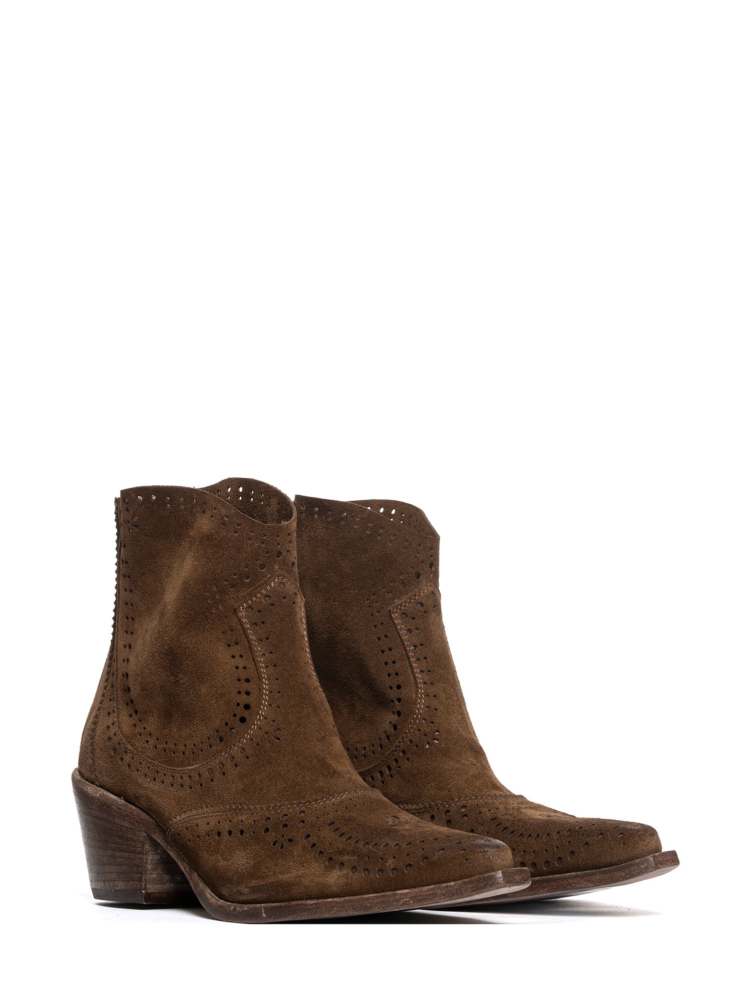 Antelope Suede Texan Ankle Boots 2926